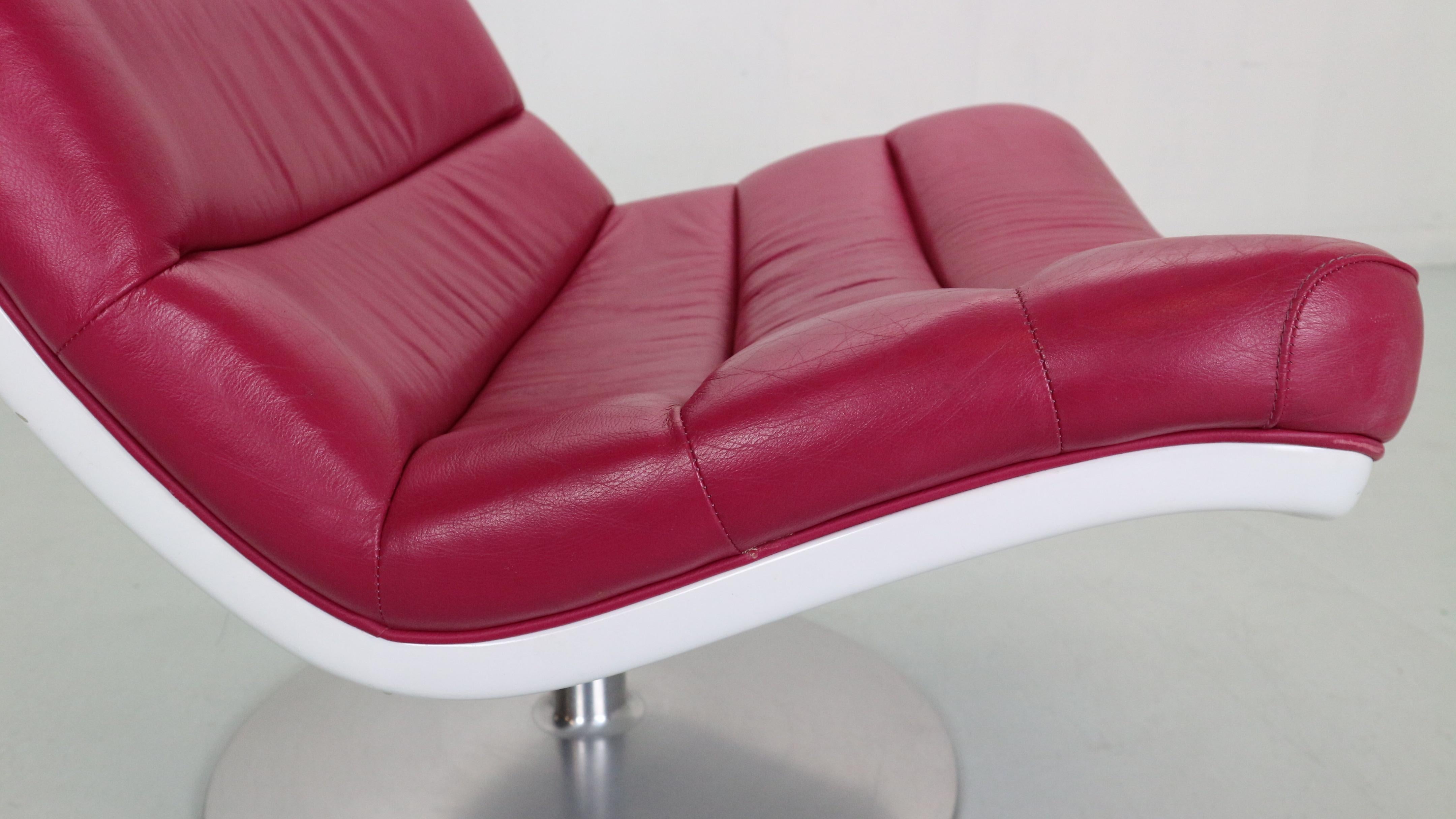 Geoffrey Harcourt Swivel Lounge Chair F978 & Pierre Paulin Ottoman for Artifort 11