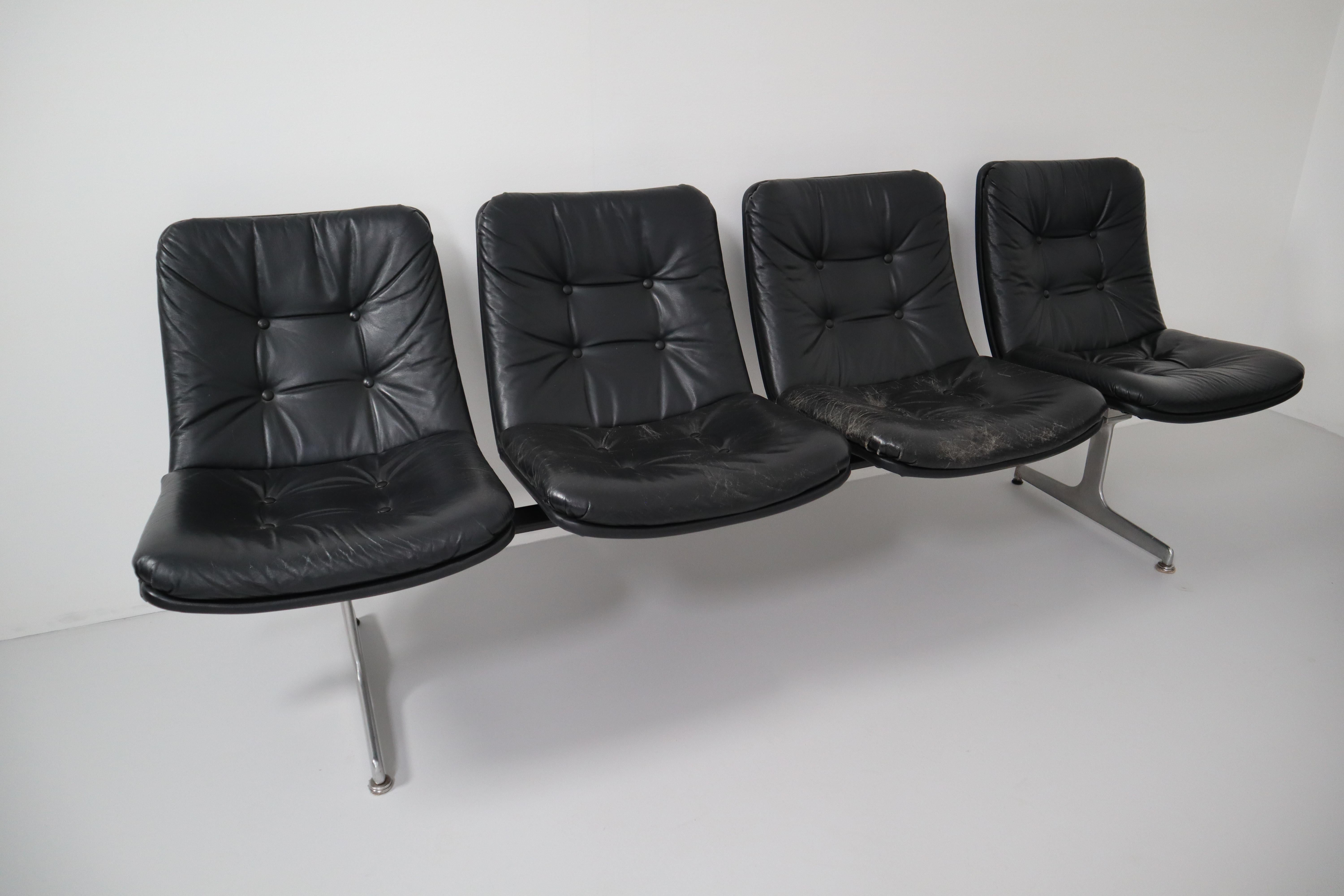 Mid-Century Modern Geoffrey Harcourt Waiting Room Multiple Seating System for Artifort, 1960s