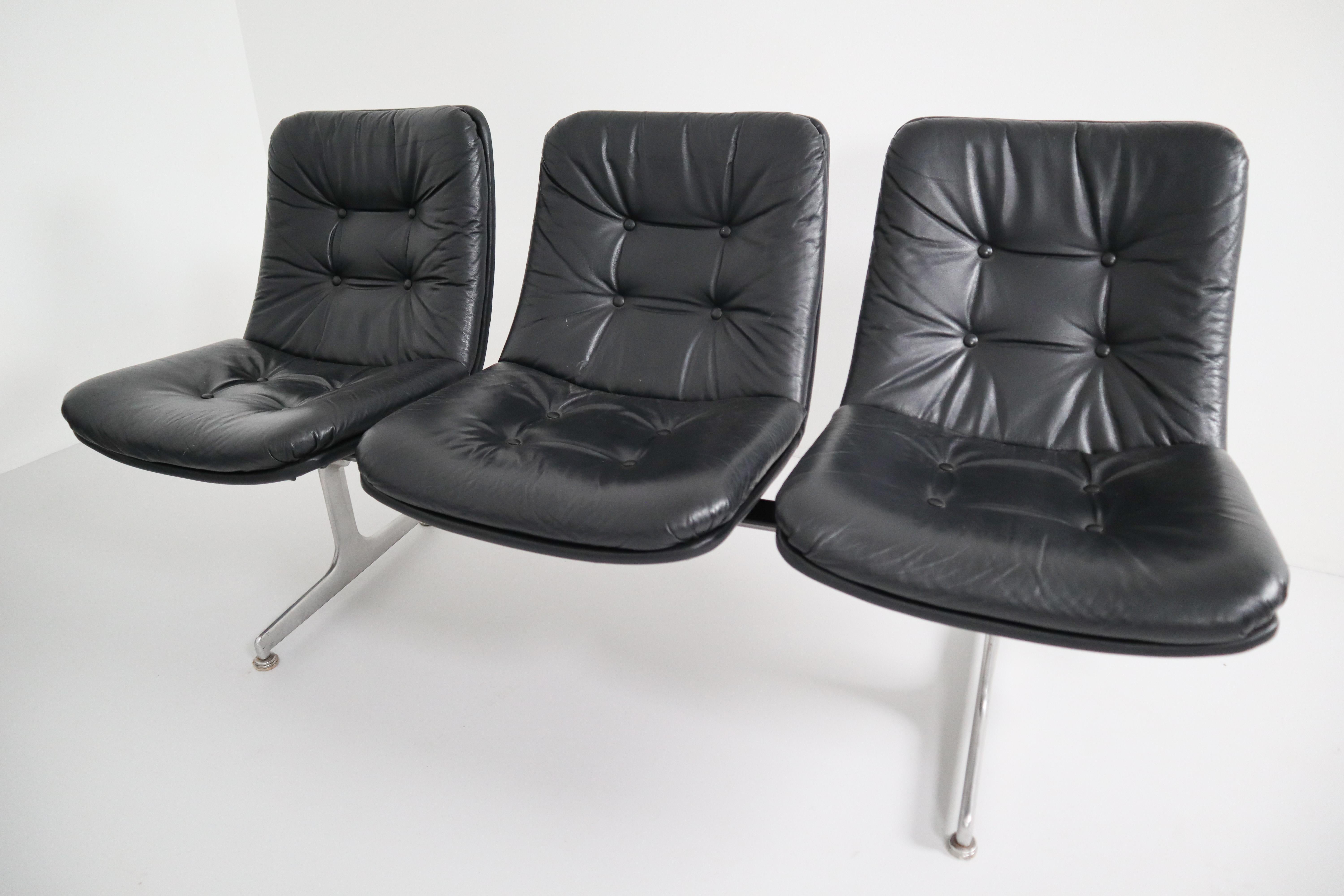 Dutch Geoffrey Harcourt Waiting Room Multiple Seating System for Artifort, 1960s