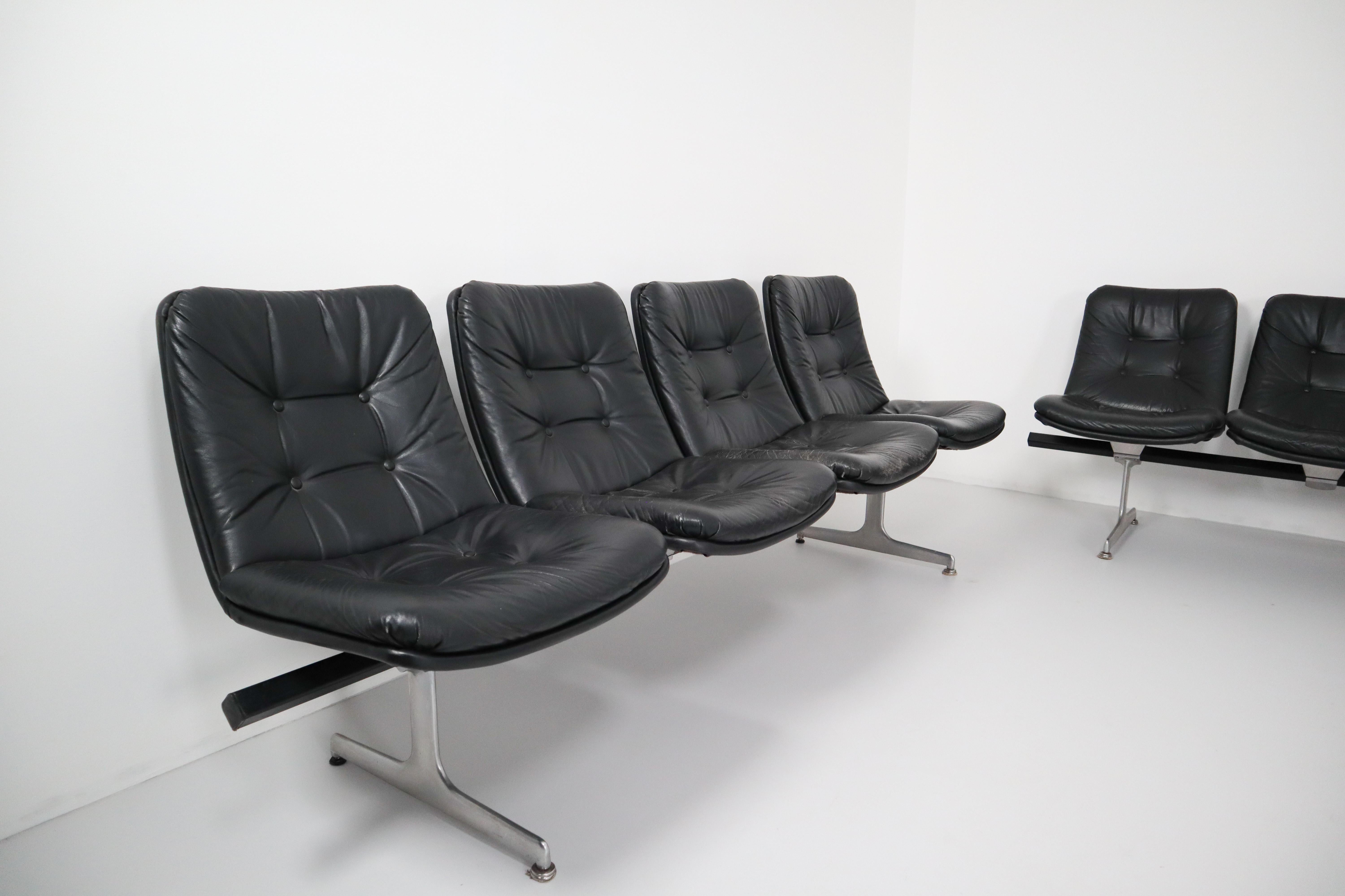 20th Century Geoffrey Harcourt Waiting Room Multiple Seating System for Artifort, 1960s