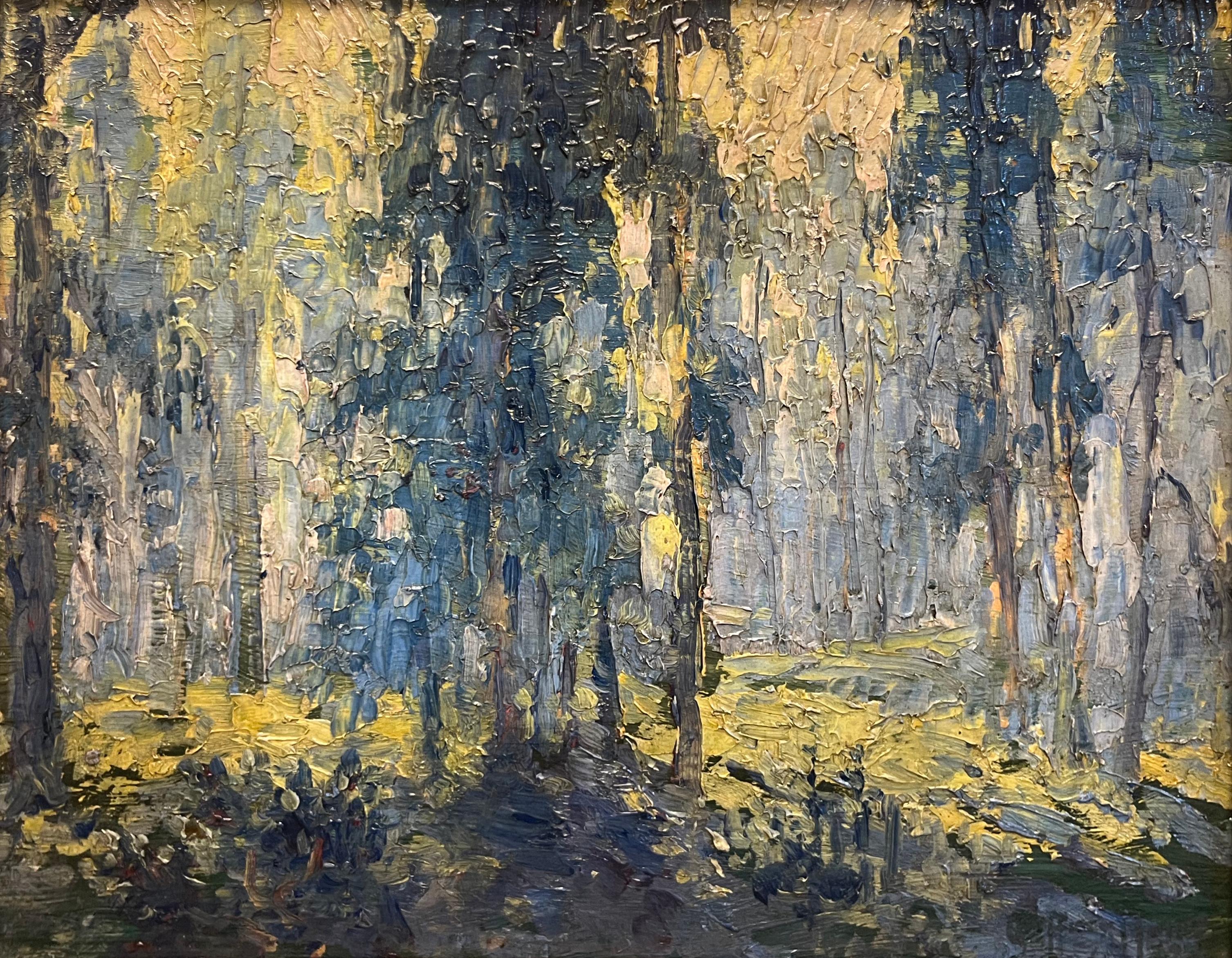 Paisaje californiano, c. 1940 - Painting de Geoffrey Holt 