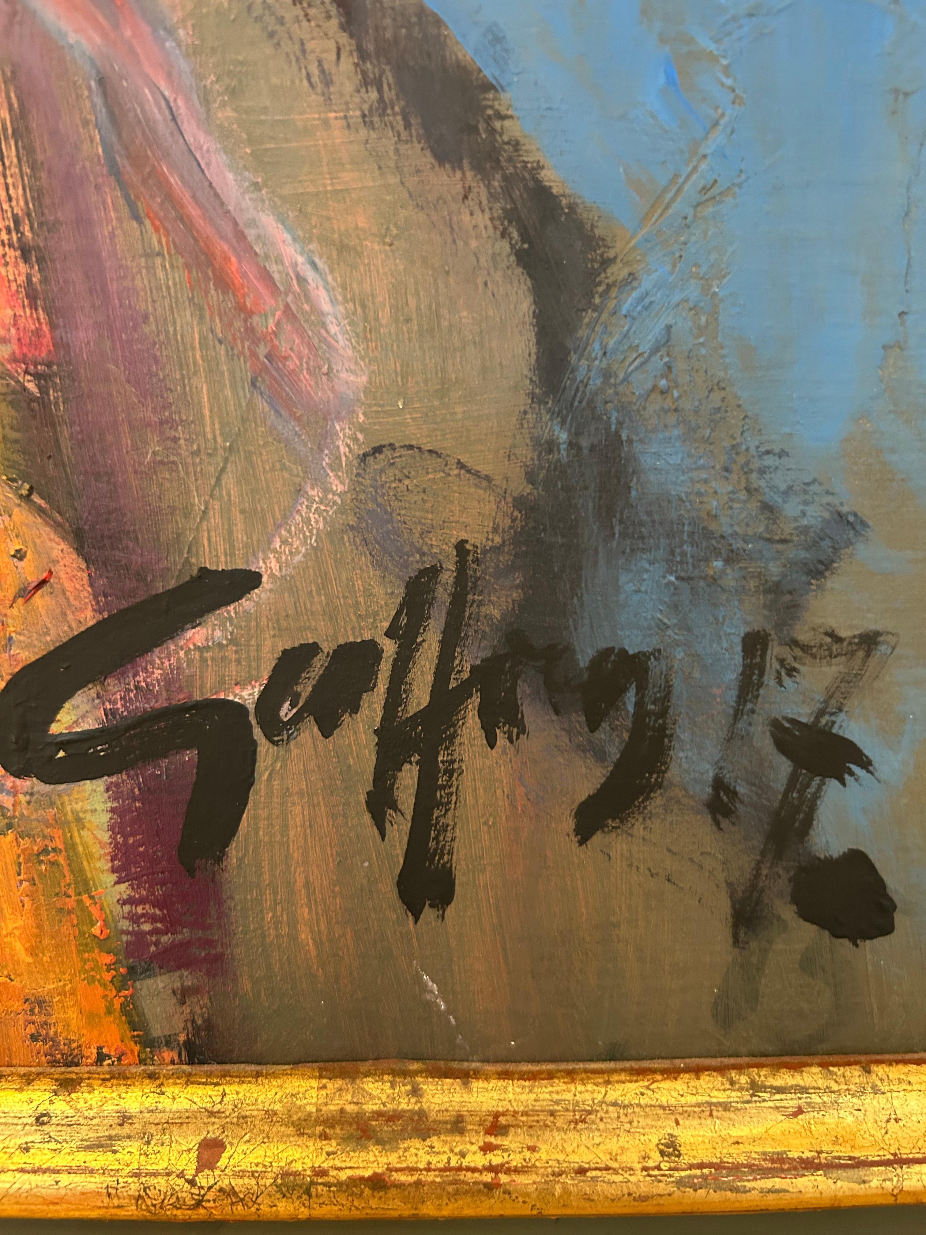 Geoffrey Humphries, Sitzendes Mädchen im Studio (Gemalt) im Angebot