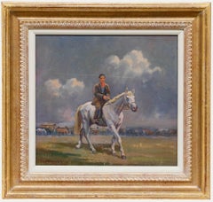 Geoffrey Mortimer (1895-1986) - Framed Mid 20th Century Oil, Horse and Rider