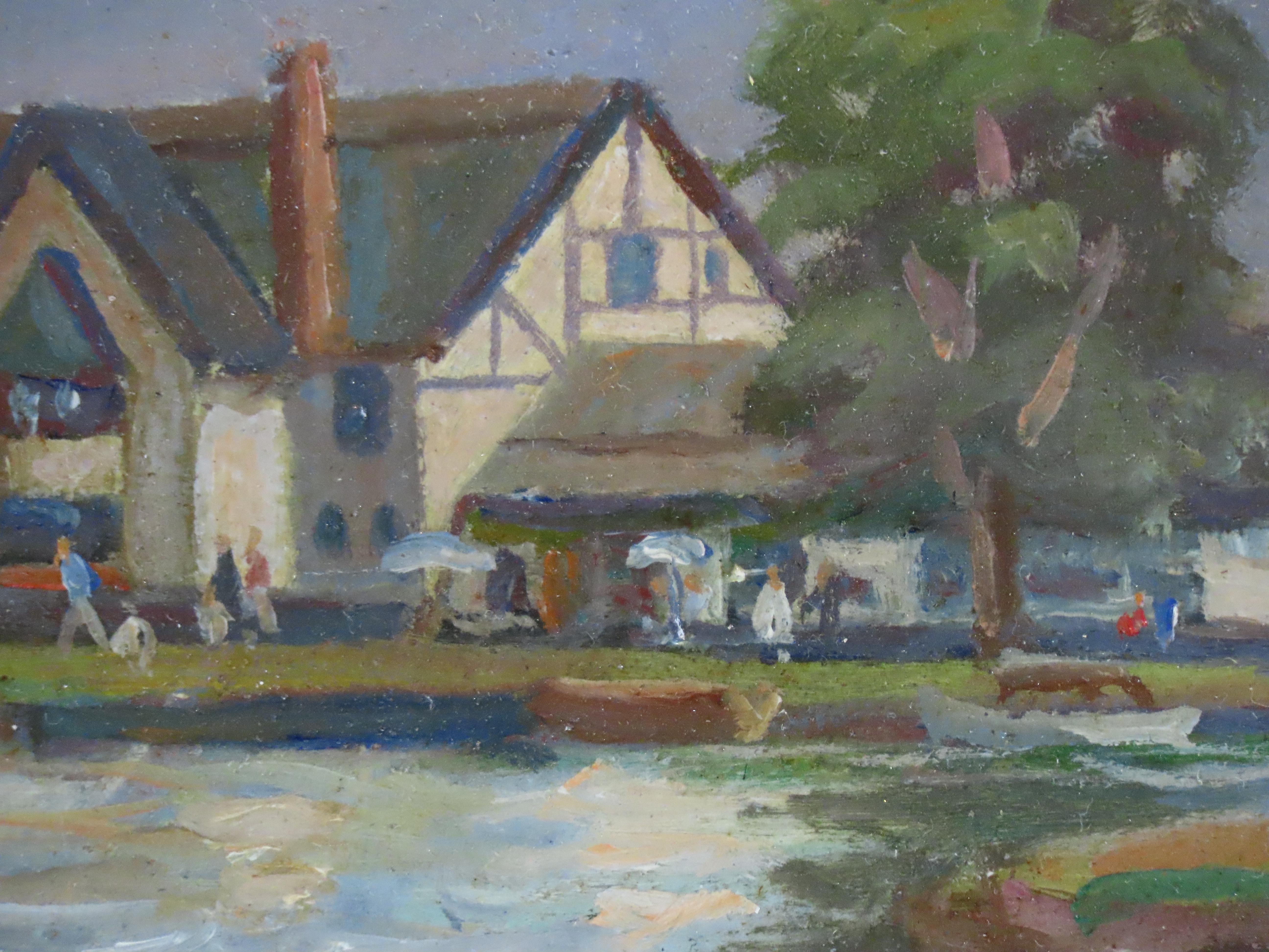 Original Oil on Board, Geoffrey Mortimer. 