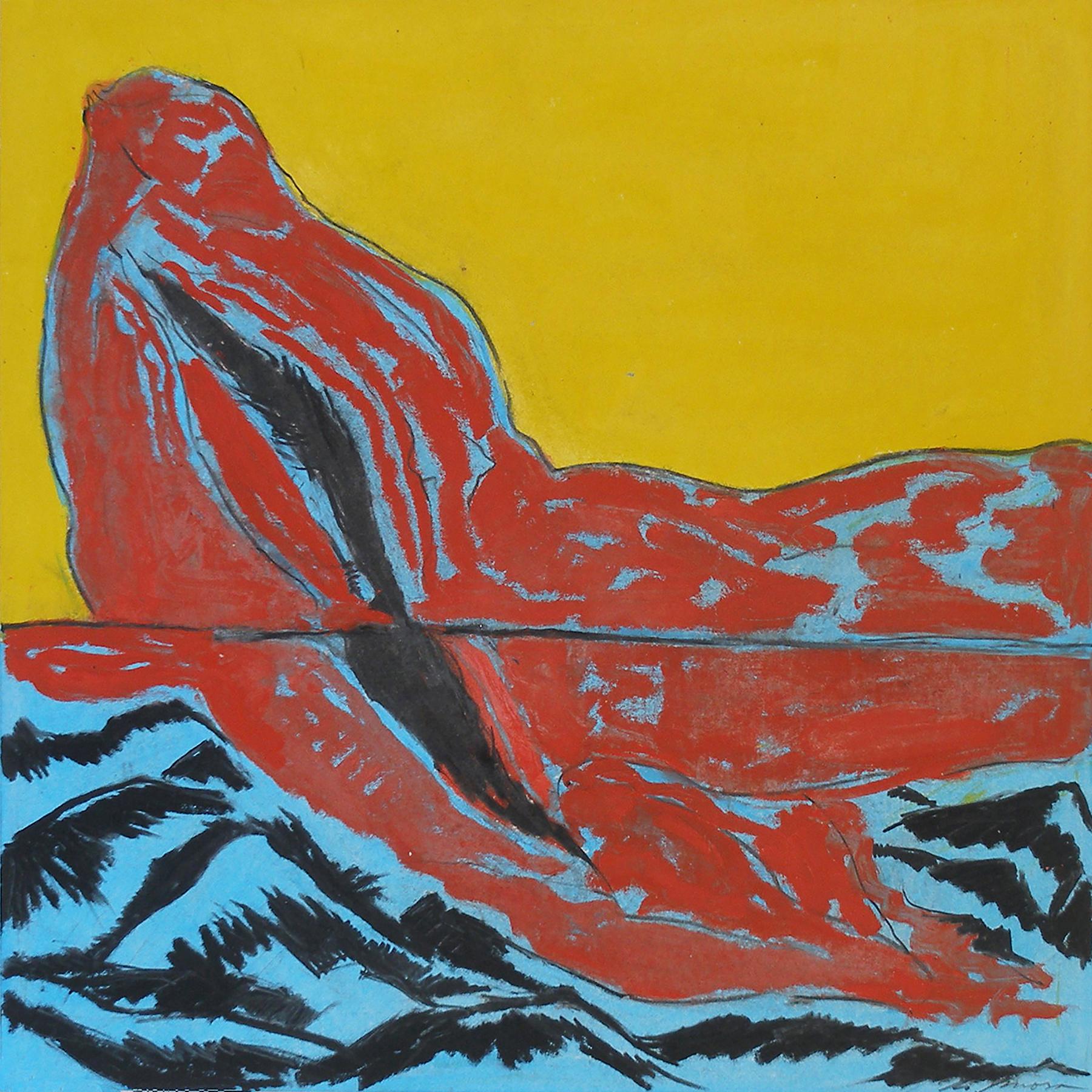Shunga Sea 1, 2012 - Mixed Media Art by Geoffrey Moss