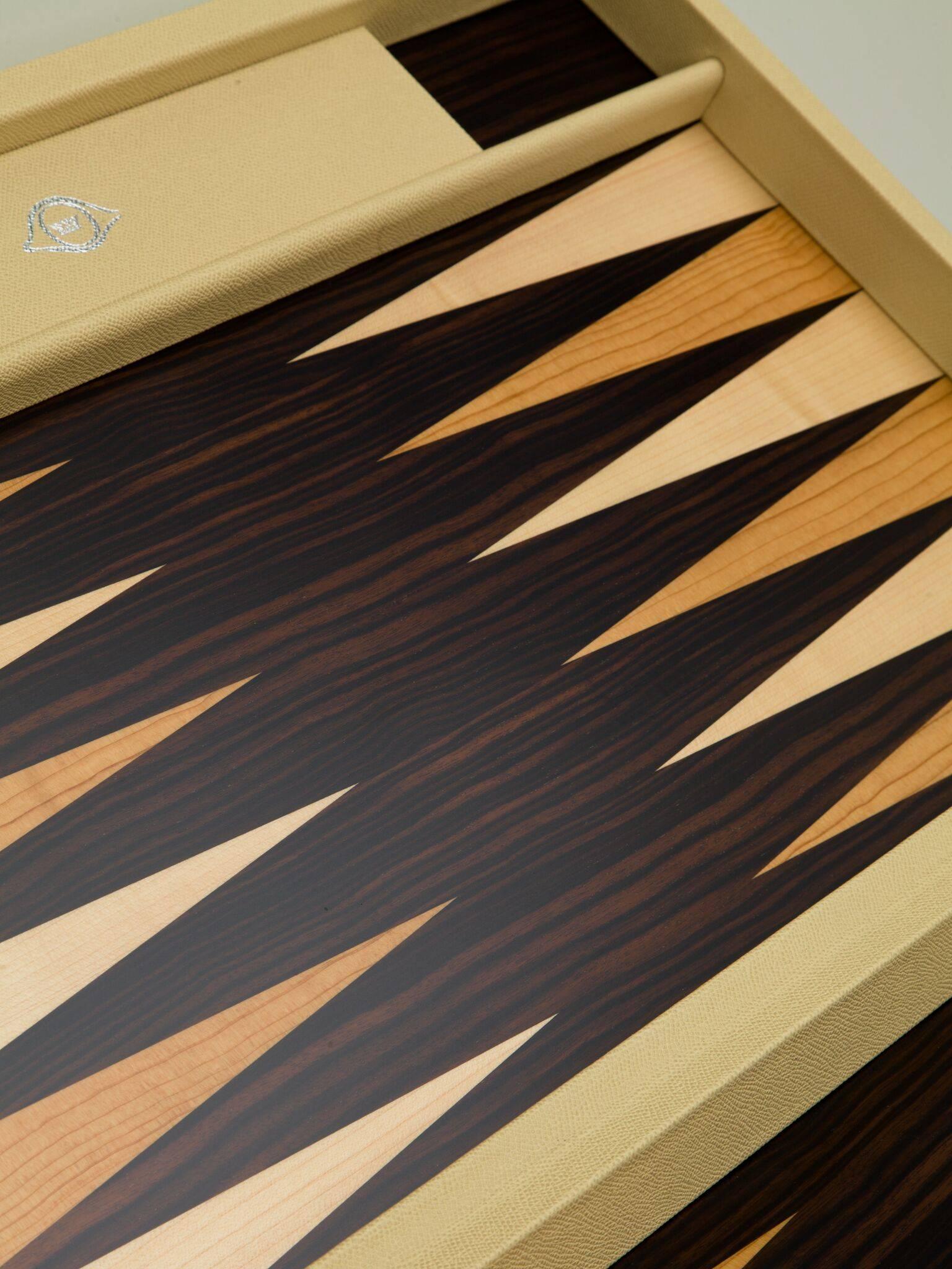 From that first chessboard, Backgammon was the next obvious game where precise inlaying was de rigueur. By the early Seventies, the Company had already established itself as No.1 in The World for luxury board games, this culminated for Chess in