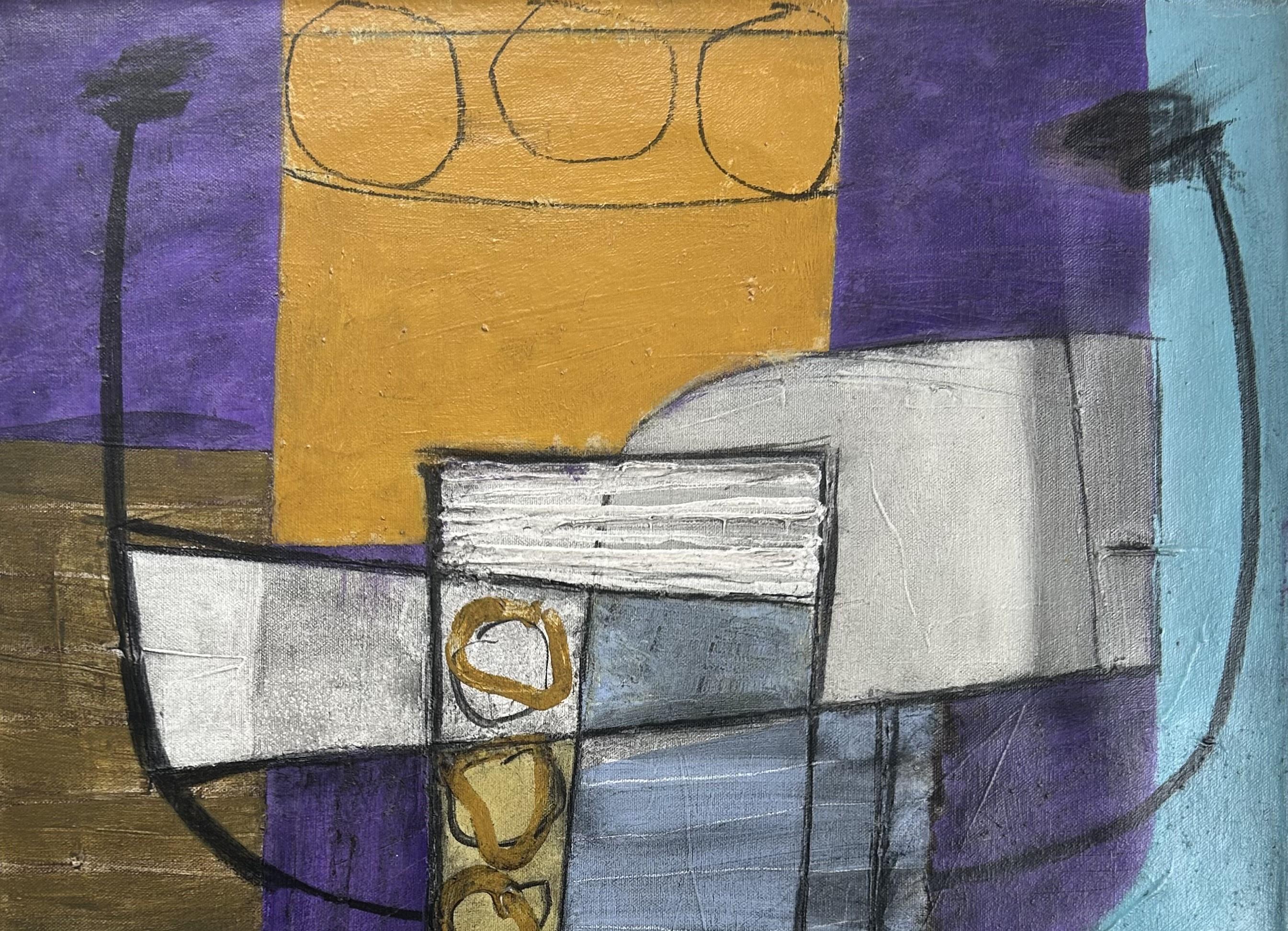 Un nouvel apôtre - Gris Still-Life Painting par Geoffrey Robinson