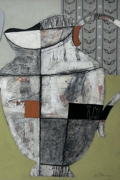 Green Table Collage, Contemporary Art, Unframed, 50.7x67.3 cm