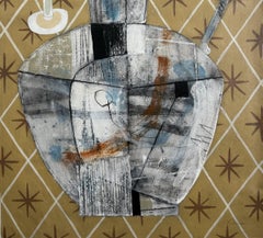 Grey Wall Collage on Unstretched Canvas, Contemporary, 2000, Unframed