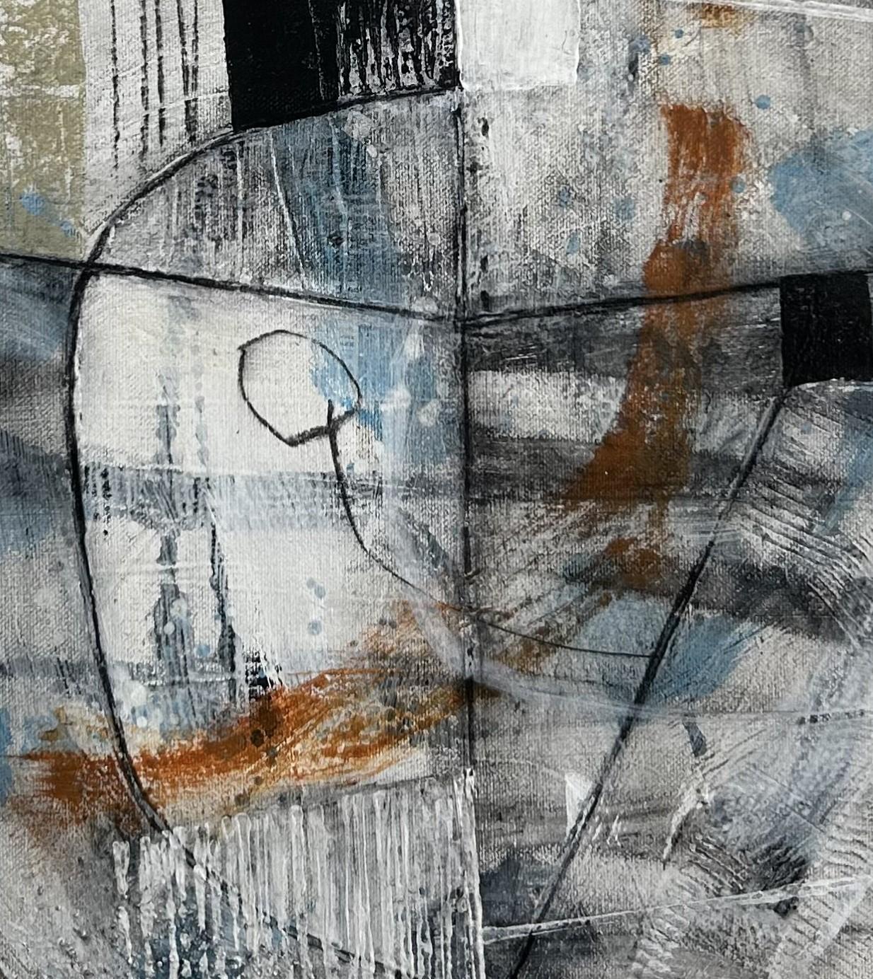 Pared gris - Painting Contemporáneo de Geoffrey Robinson