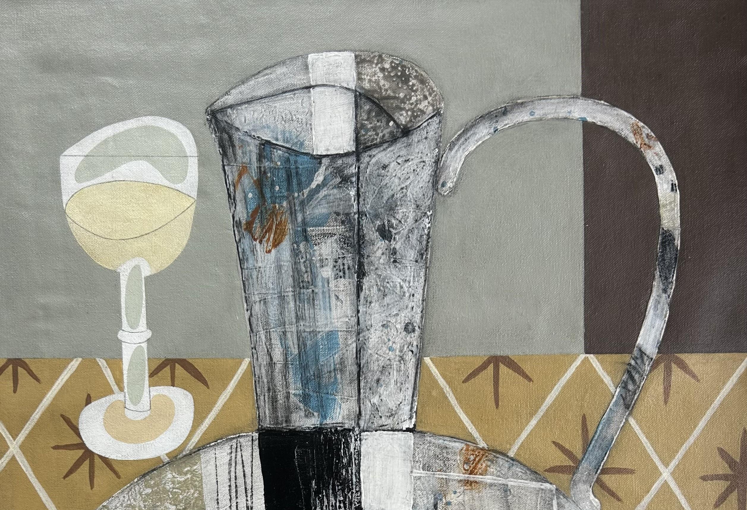 Pared gris - Still-Life Painting Gris de Geoffrey Robinson
