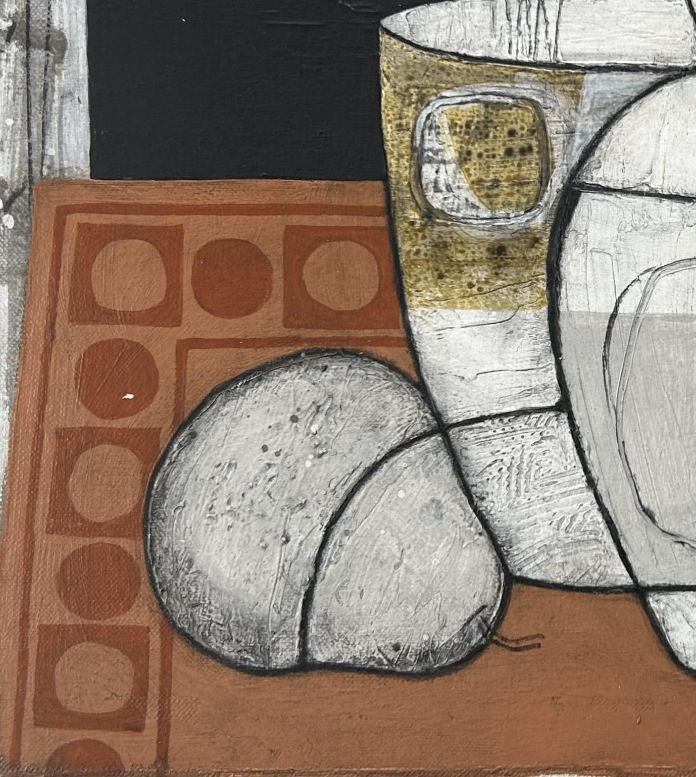 Bodegón con pera - Painting Contemporáneo de Geoffrey Robinson