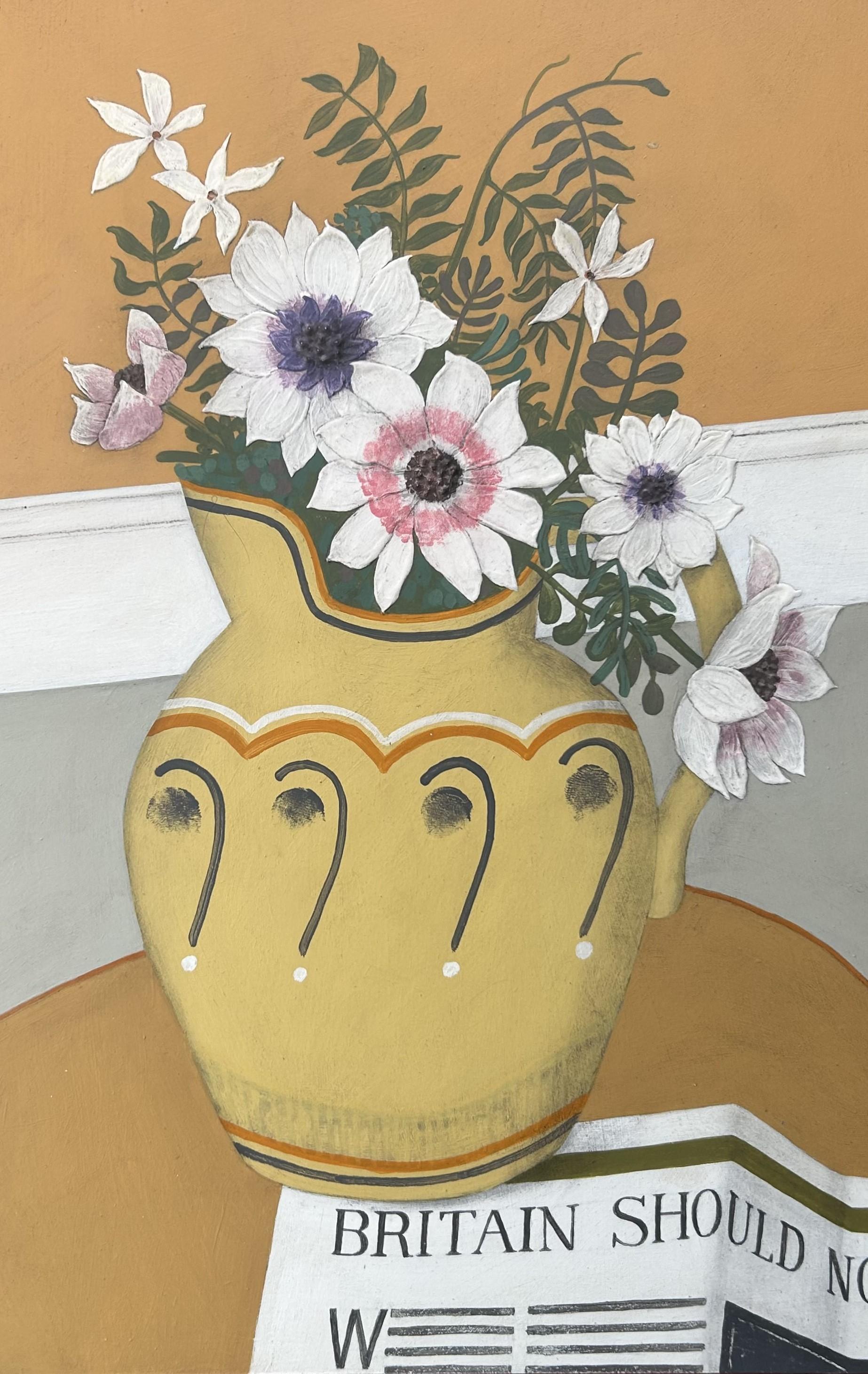 ROBINSON, Geoffrey (b.1945)
Yellow Jug
50.7 x 40.6 cm
c.2000
Oil on board,  Unframed 

Geoffrey Robinson trained at Bournemouth College of Art in the 1960’s, before a career in advertising and music. Since the 1990’s he began a full time painting