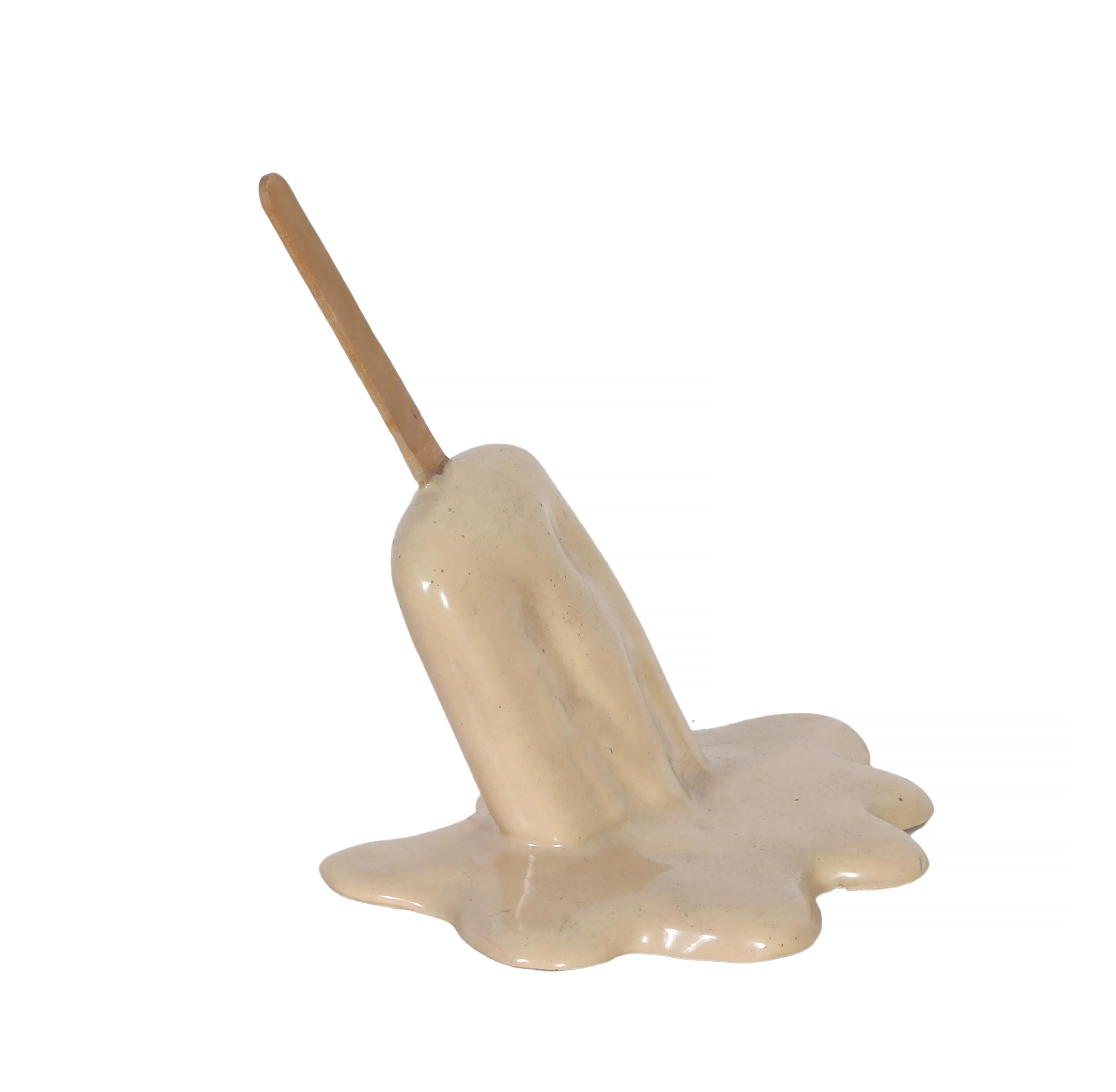 Melting Vanilla Ice Cream, Pop Art Resin Sculpture by Geoffrey Rose en venta 2