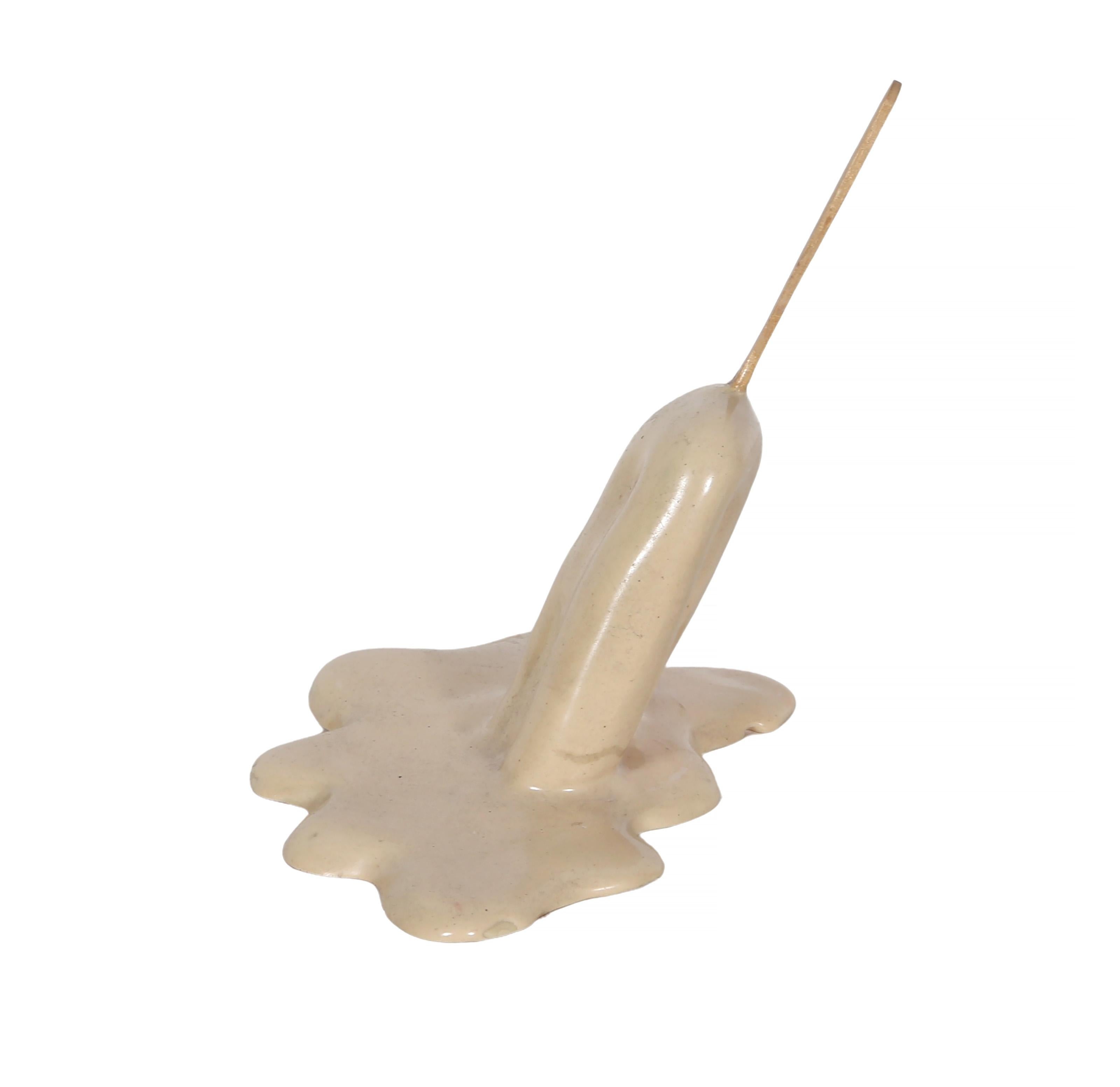 Melting Vanilla Ice Cream, Pop Art Resin Sculpture by Geoffrey Rose en venta 3