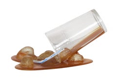 Spilt Iced Tea, Pop Art Resin and Glass Sculpture by Geoffrey Rose