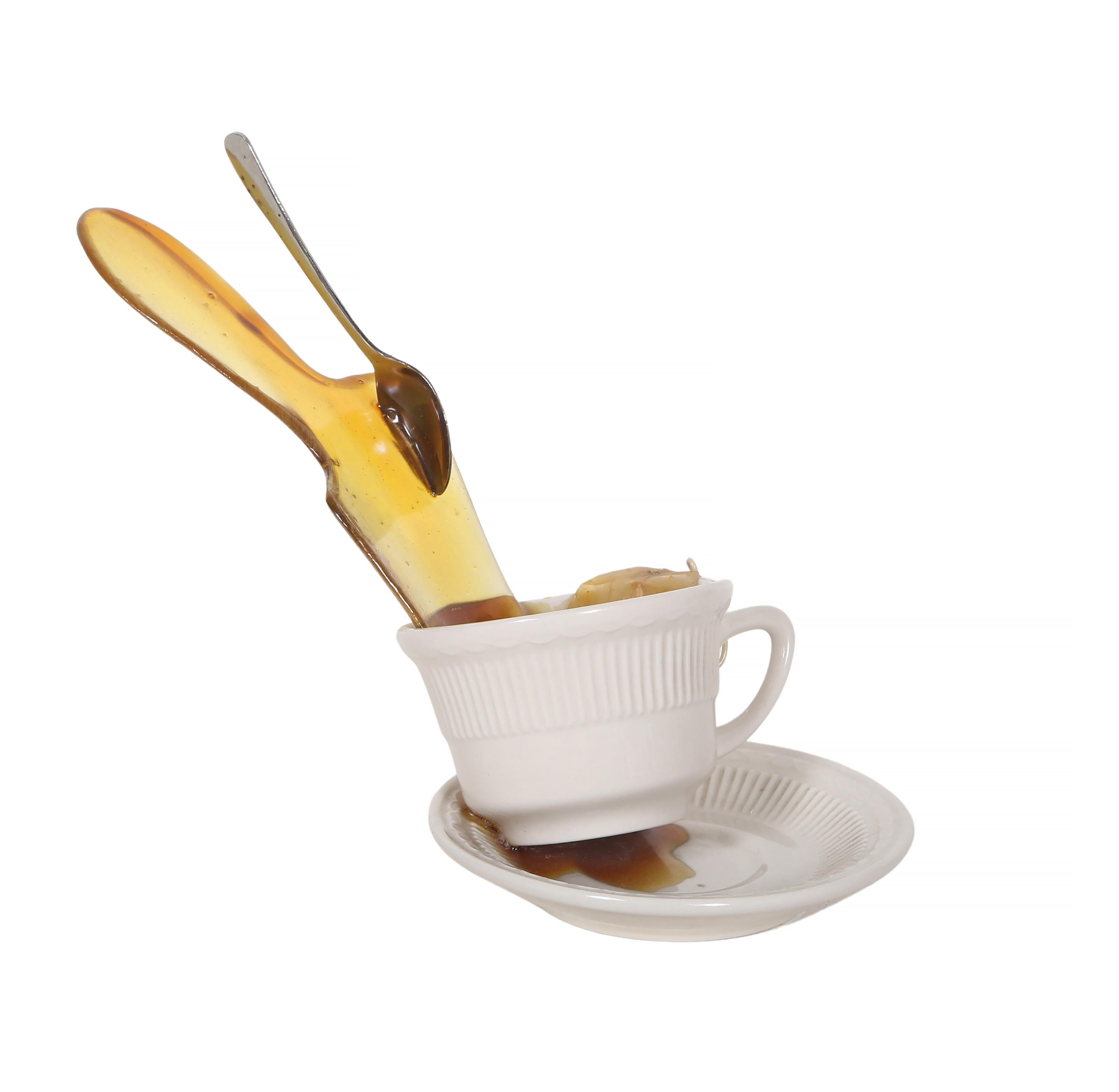 Spilt Tea, Pop Art Resin Sculpture by Geoffrey Rose en venta 2