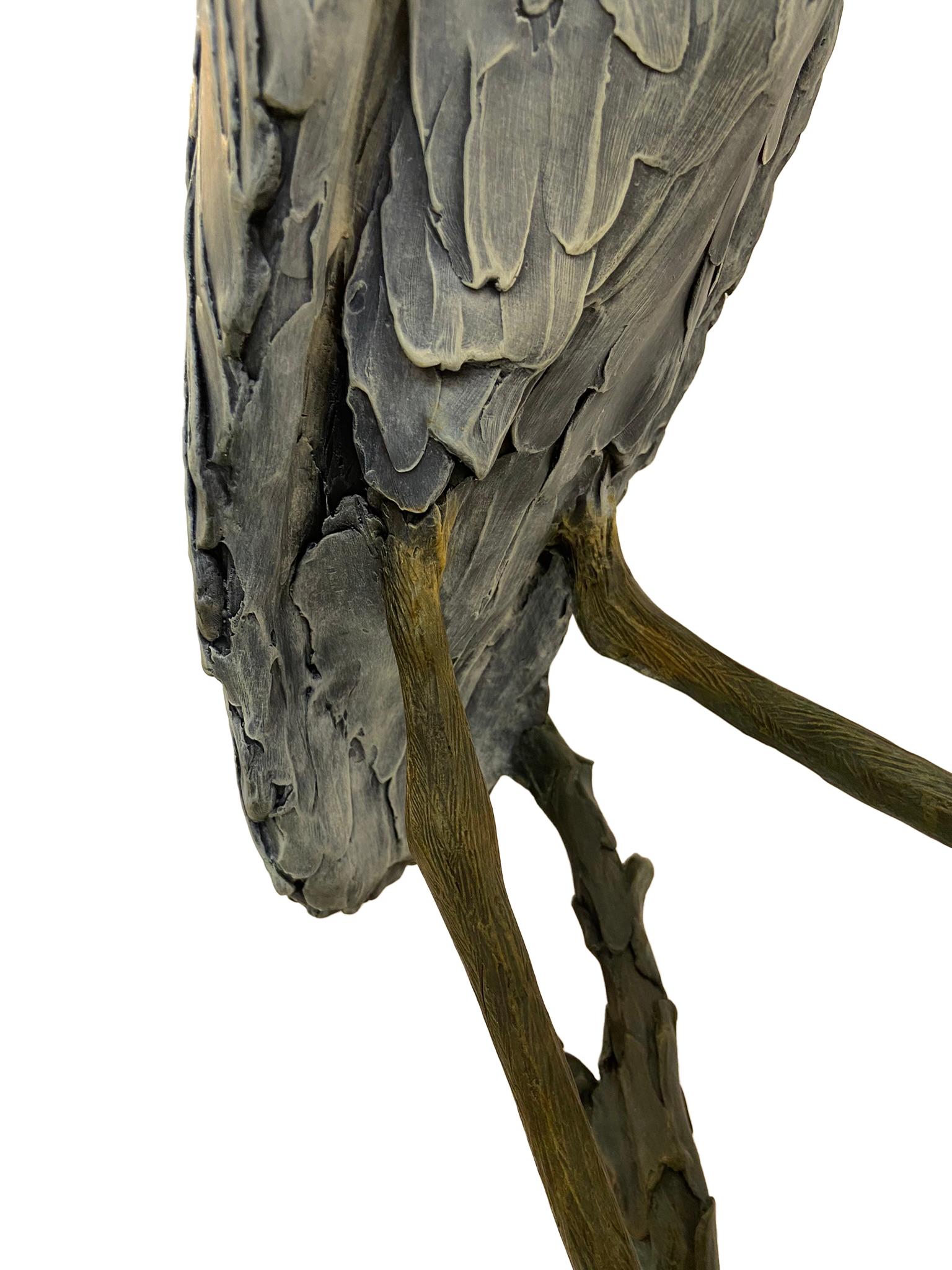 Geoffrey Smith Life Size Heron Large Bronze Sculpture 1