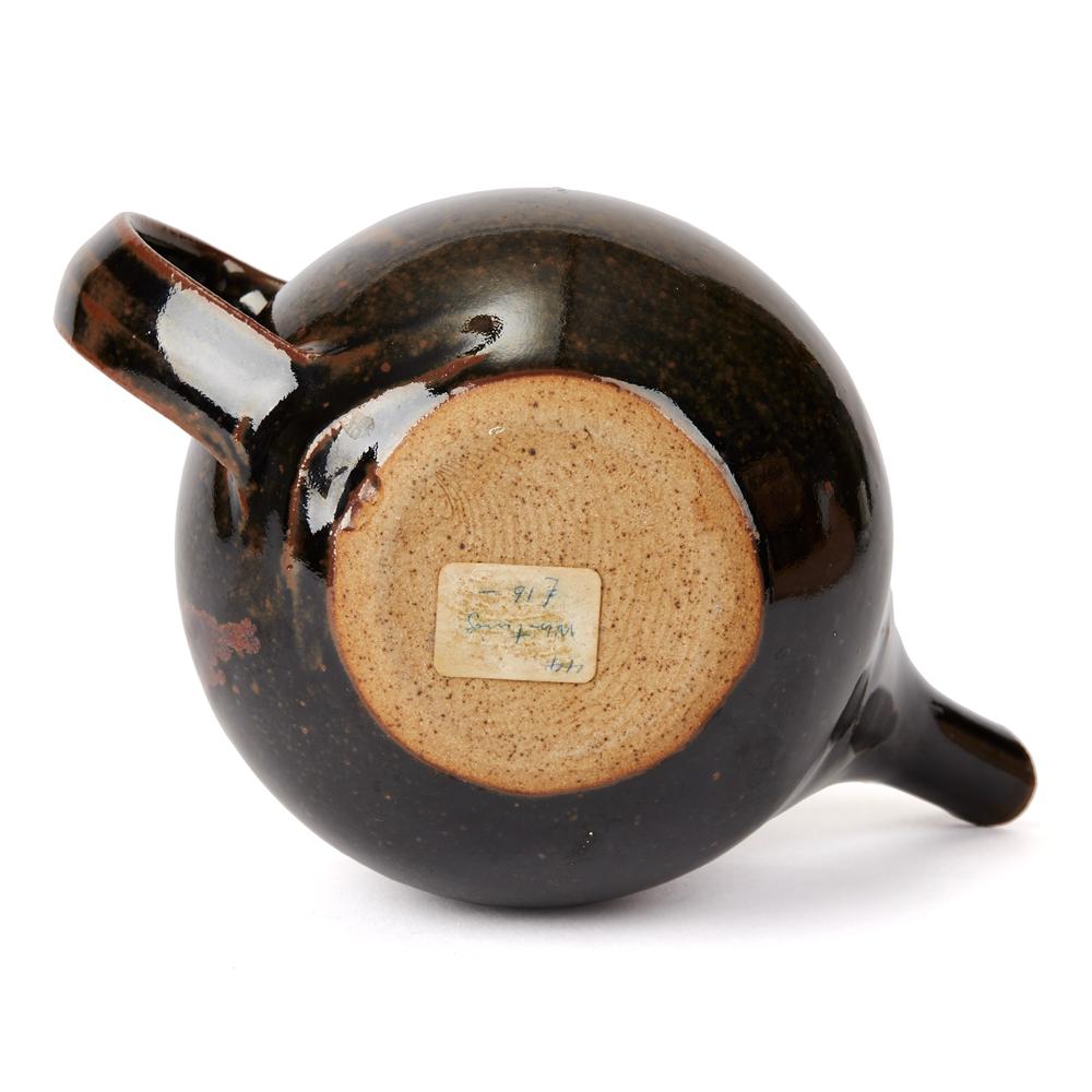 Geoffrey Whiting Tenmoku Glazed Studio Teapot, 20th Century 1