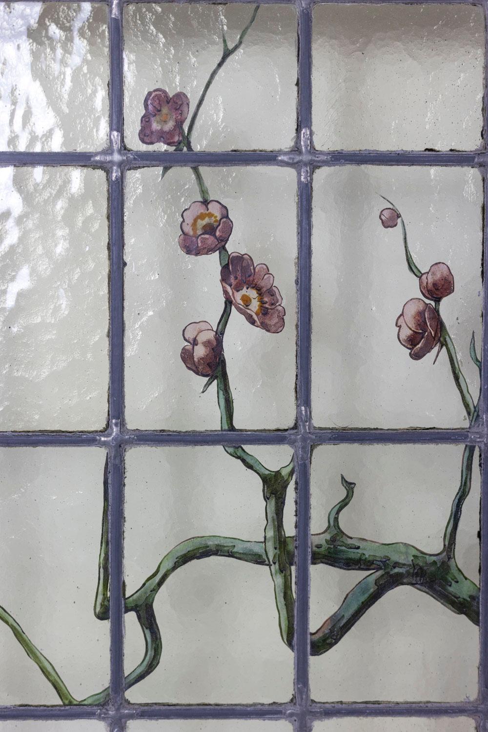 Geoffroy, Pair of Stained Glass, Nineteenth Century In Excellent Condition In Saint-Ouen, FR