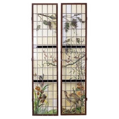 Geoffroy, Pair of Stained Glass, Nineteenth Century