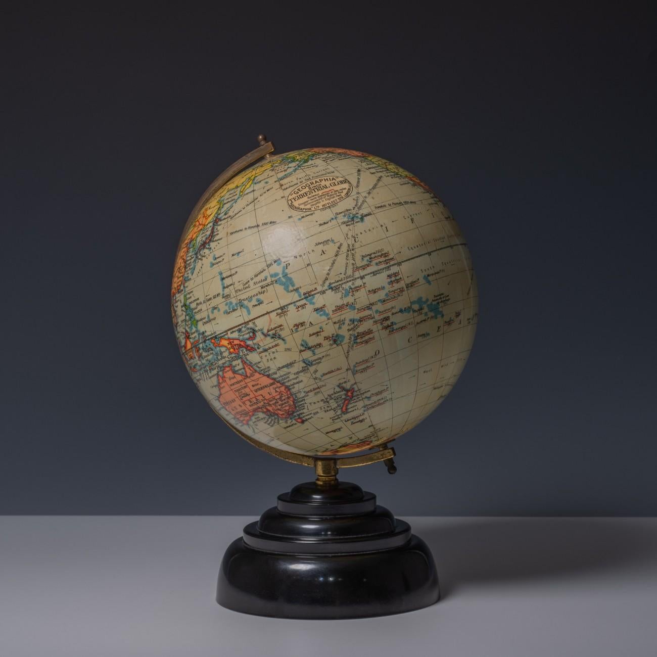 English Geographia Globe, circa 1950