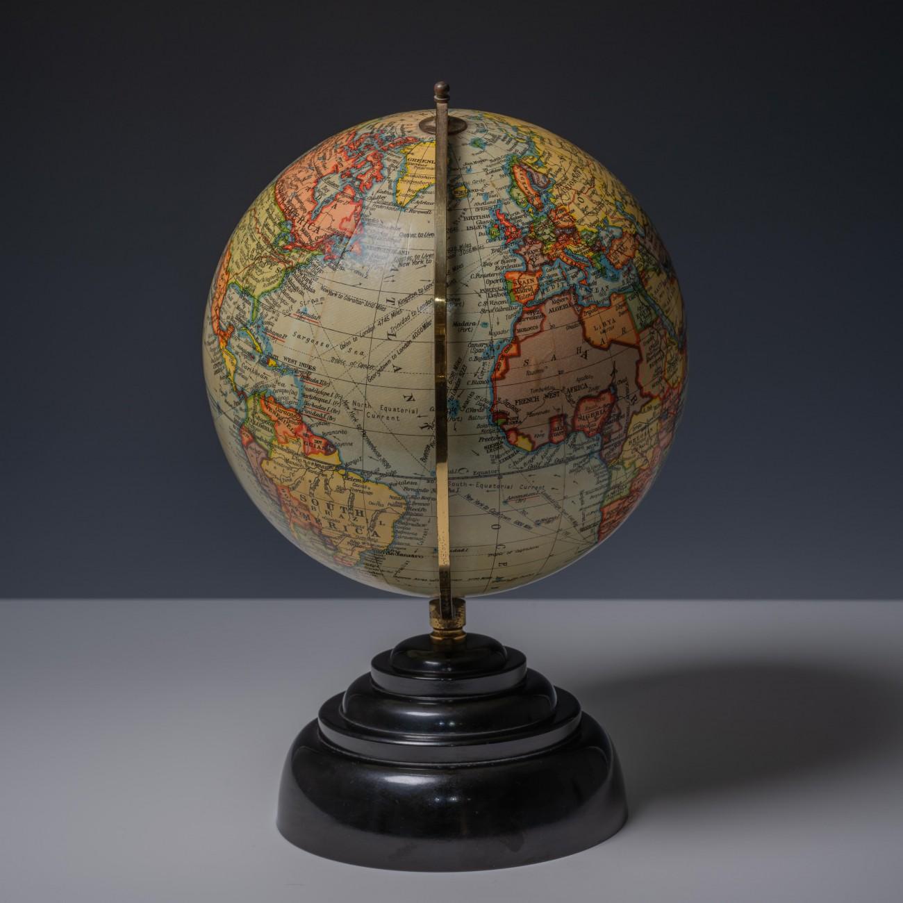 Bakelite Geographia Globe, circa 1950