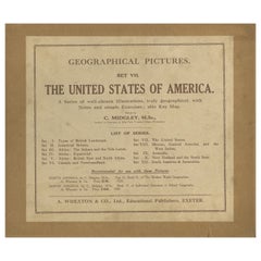 Cuadros Geográficos de EE.UU. - Set VII de A. Wheaton & Co., ca. 1929