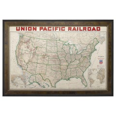 "Geographically Correct Map of the United States" Vintage Map, circa 1940