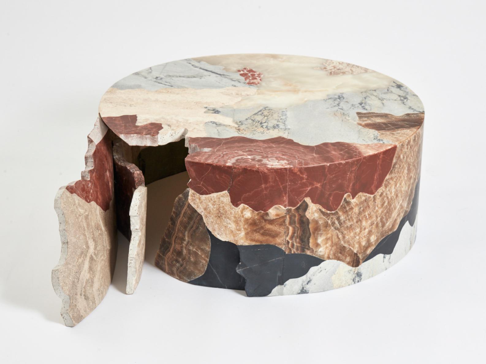 Hand-Carved Geology of Diverse N°1 by Estudio Rafael Freyre For Sale