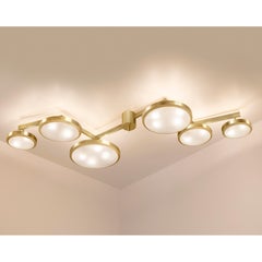 Geometria Sospesa Ceiling Light by Gaspare Asaro-Satin Brass Finish