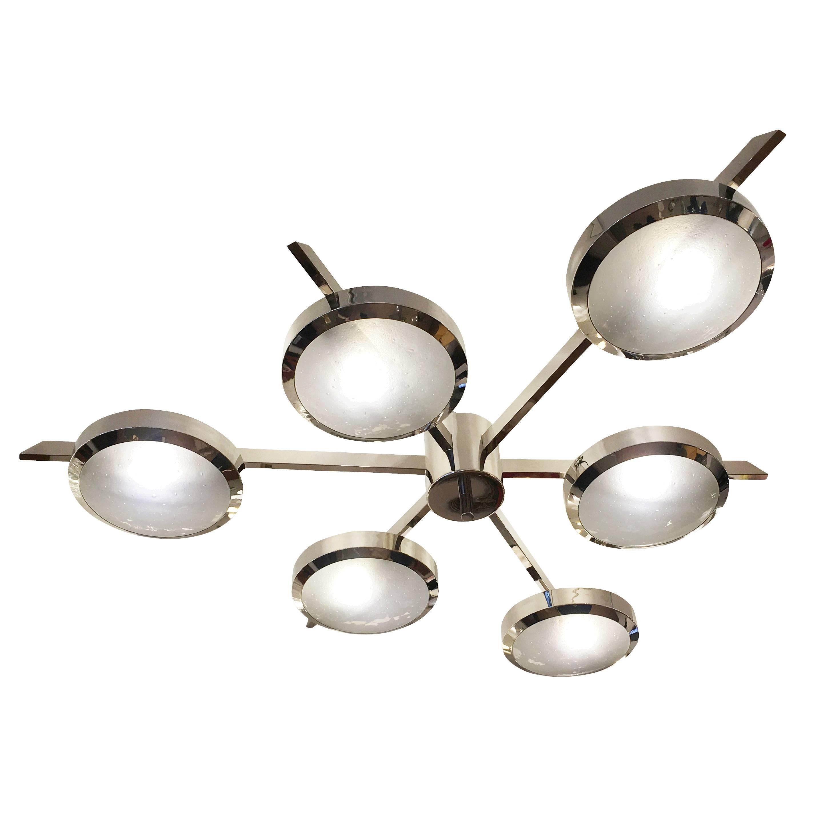 Sei Ceiling Light by form A-Nickel Finish