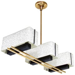 Geometric 1960s Chandelier by Maison Arlus