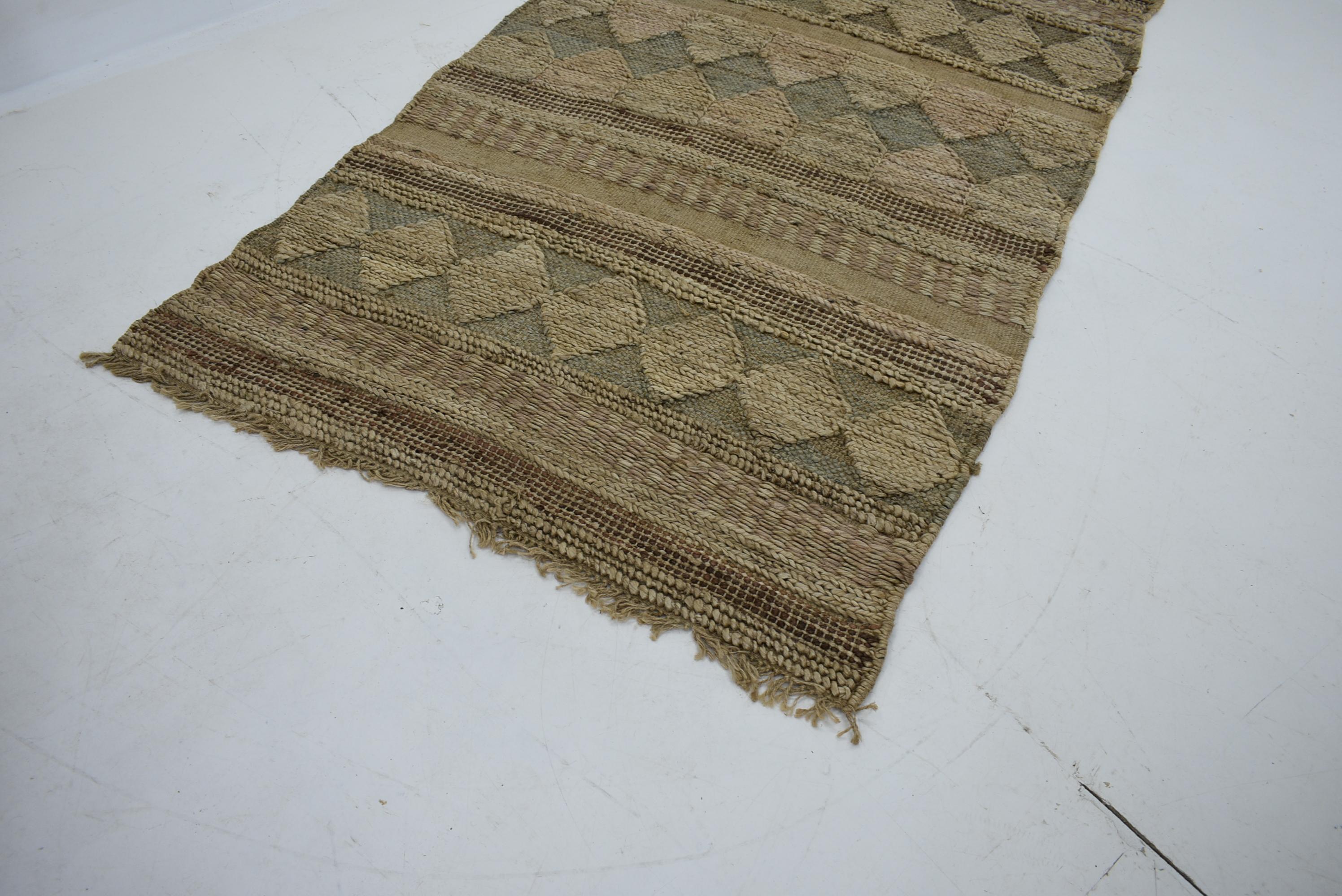 Czech Geometric Abstract Design Carpet / Rug, 1950s For Sale