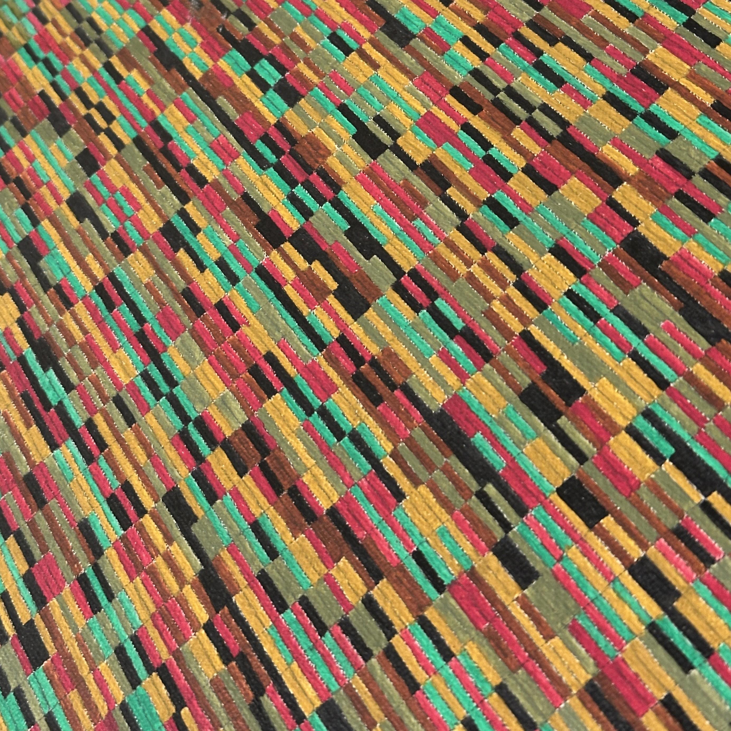 Moderno Quadro geometrico astratto multicolore olandese di Eric Pool in vendita