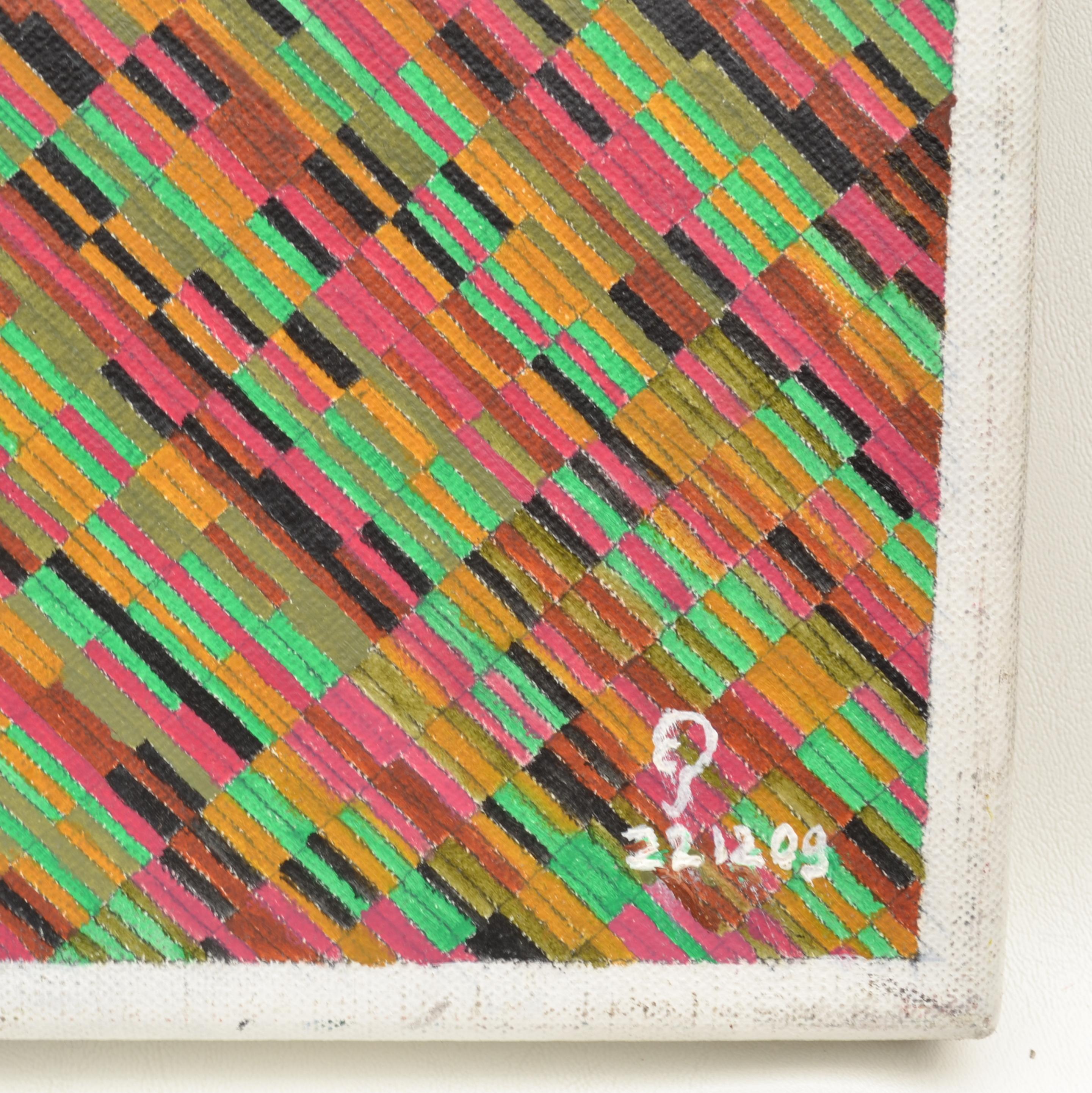 Geometrisches abstraktes mehrfarbiges niederländisches Gemälde (21. Jahrhundert und zeitgenössisch) im Angebot