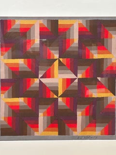 Geometric Abstraction Acrylic Painting by Ron Childers #2