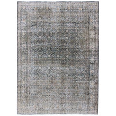 Antique Persian Khorasan Rug with Herati design in Blue, Light Gray
Brown Antique Persian Khorasan Rug with Herati design in Blue, Light Gray
Brown