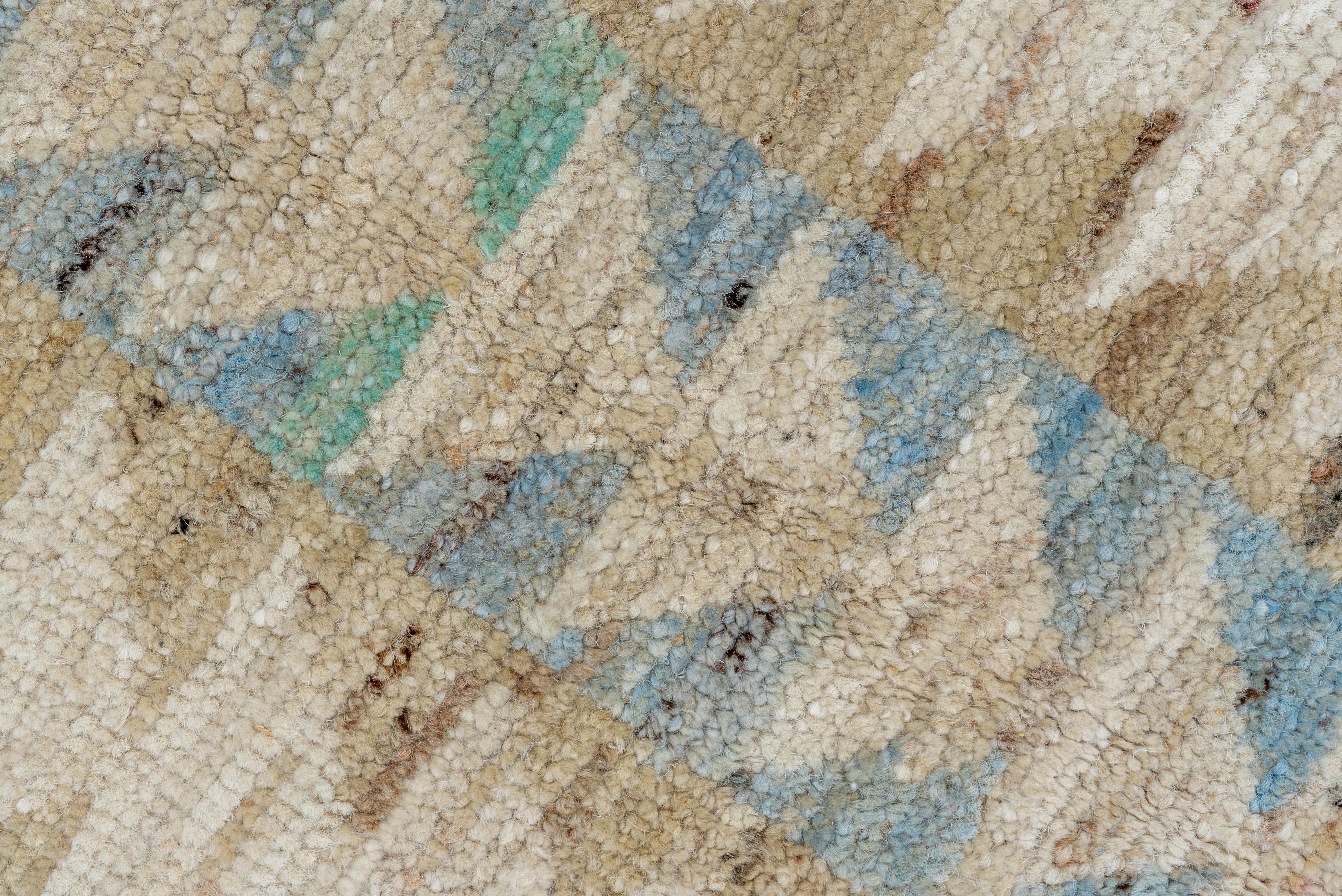Lana Marocchino geometrico a trifoglio in una morbida varietà di colori pastello in vendita