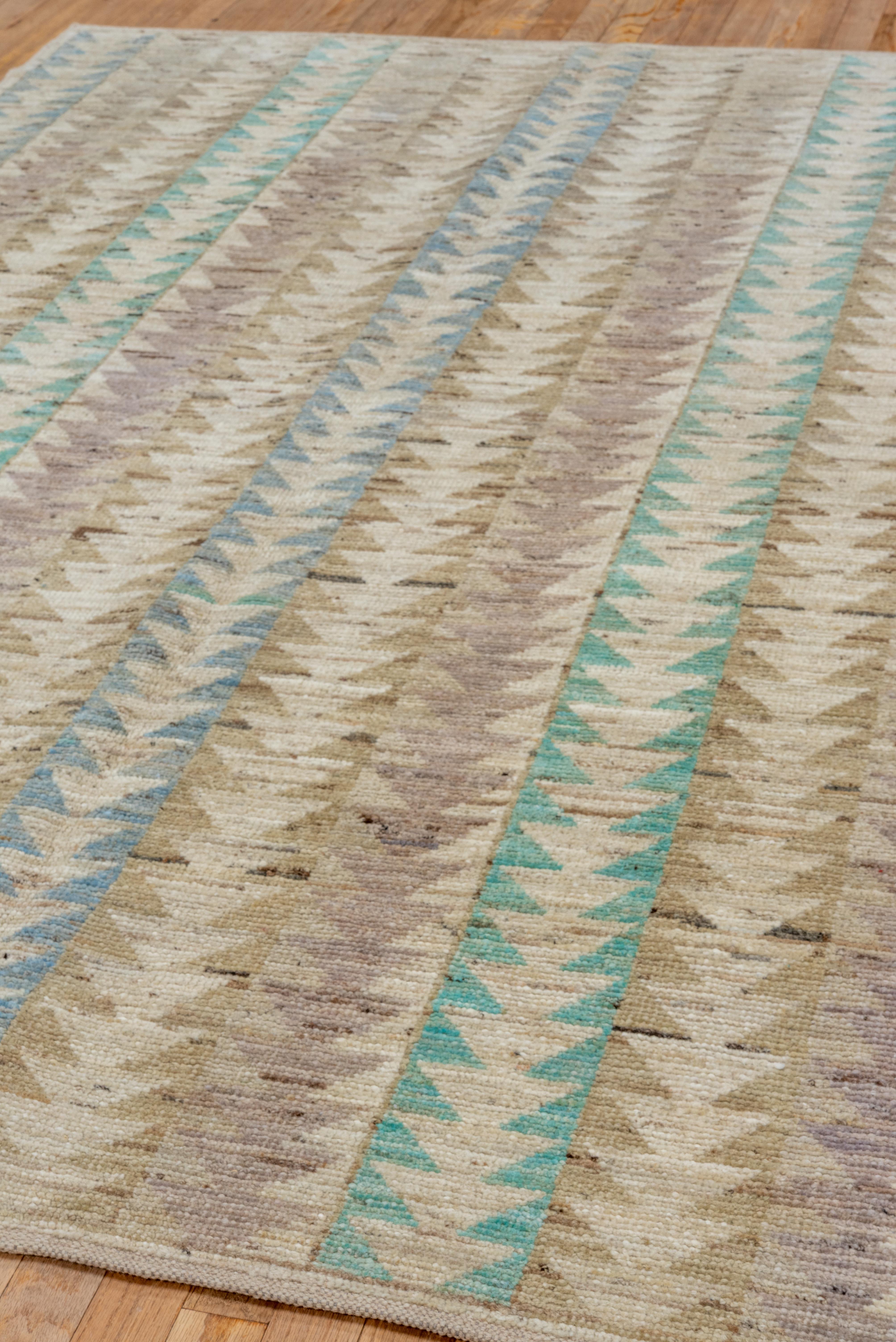 Geometric Allover Moroccan in Soft Pastel Variety For Sale 2