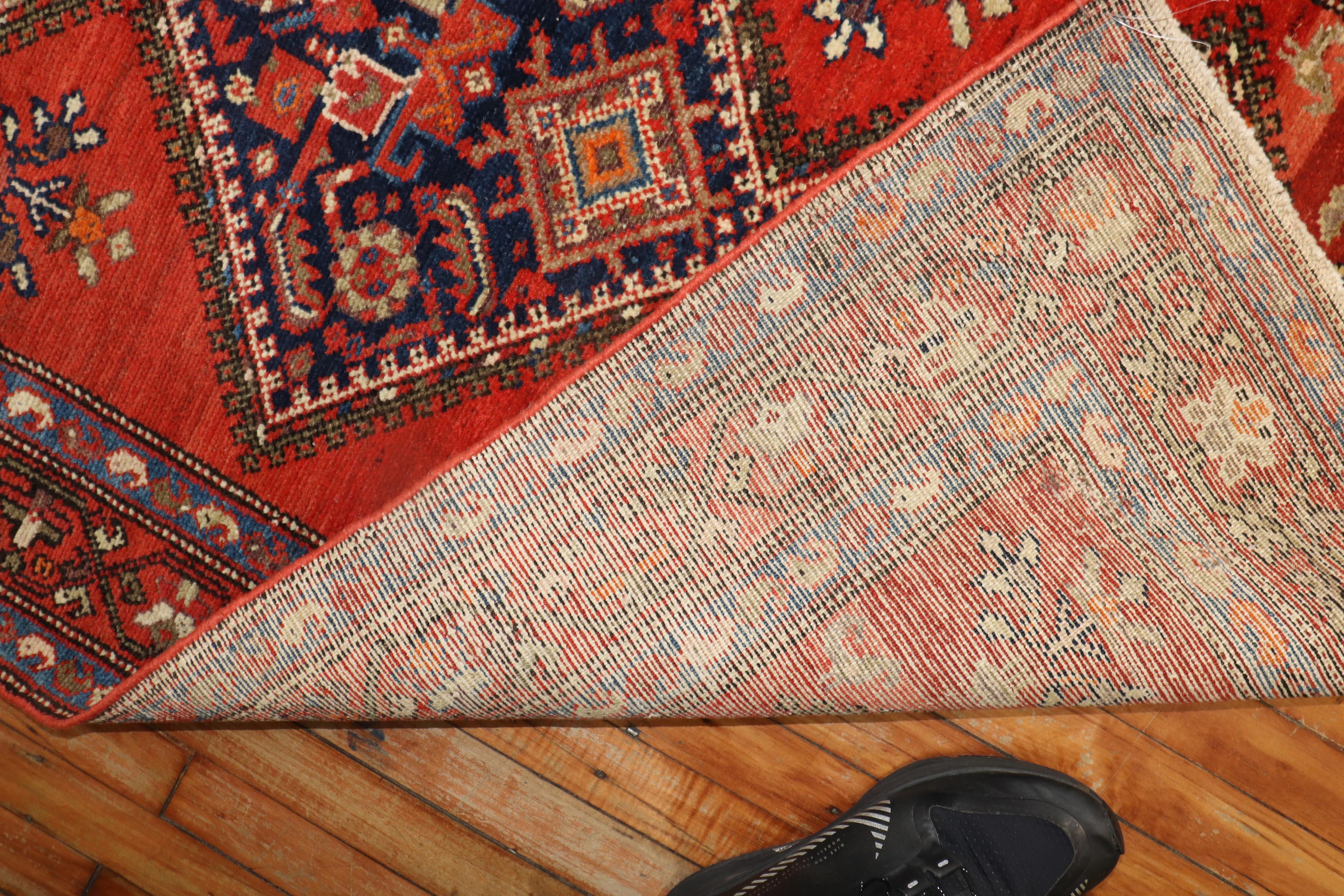 Geometric Antique Persian Malayer Runner For Sale 4