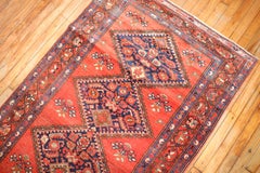 Geometric Antique Persian Malayer Runner