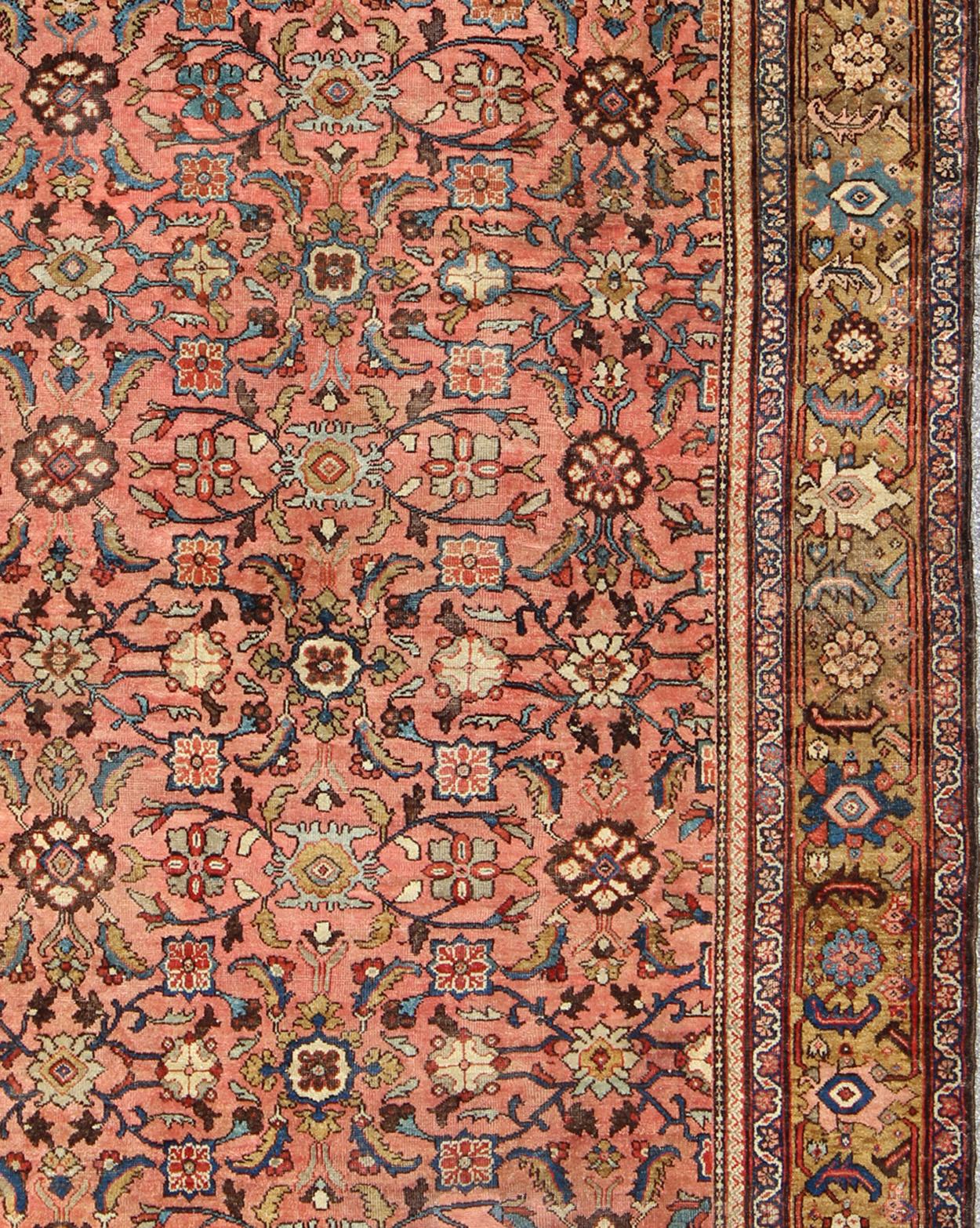 Antique 19th century Persian Sultanabad. Keivan Woven Arts / 1890, Keivan Woven Arts/rug/ C-0103, country of origin / type: Iran / Antique Sultanabad

Measures: 7'6 x 10'3.

This inspiring, late 19th century Sultanabad draws heavily from nature for