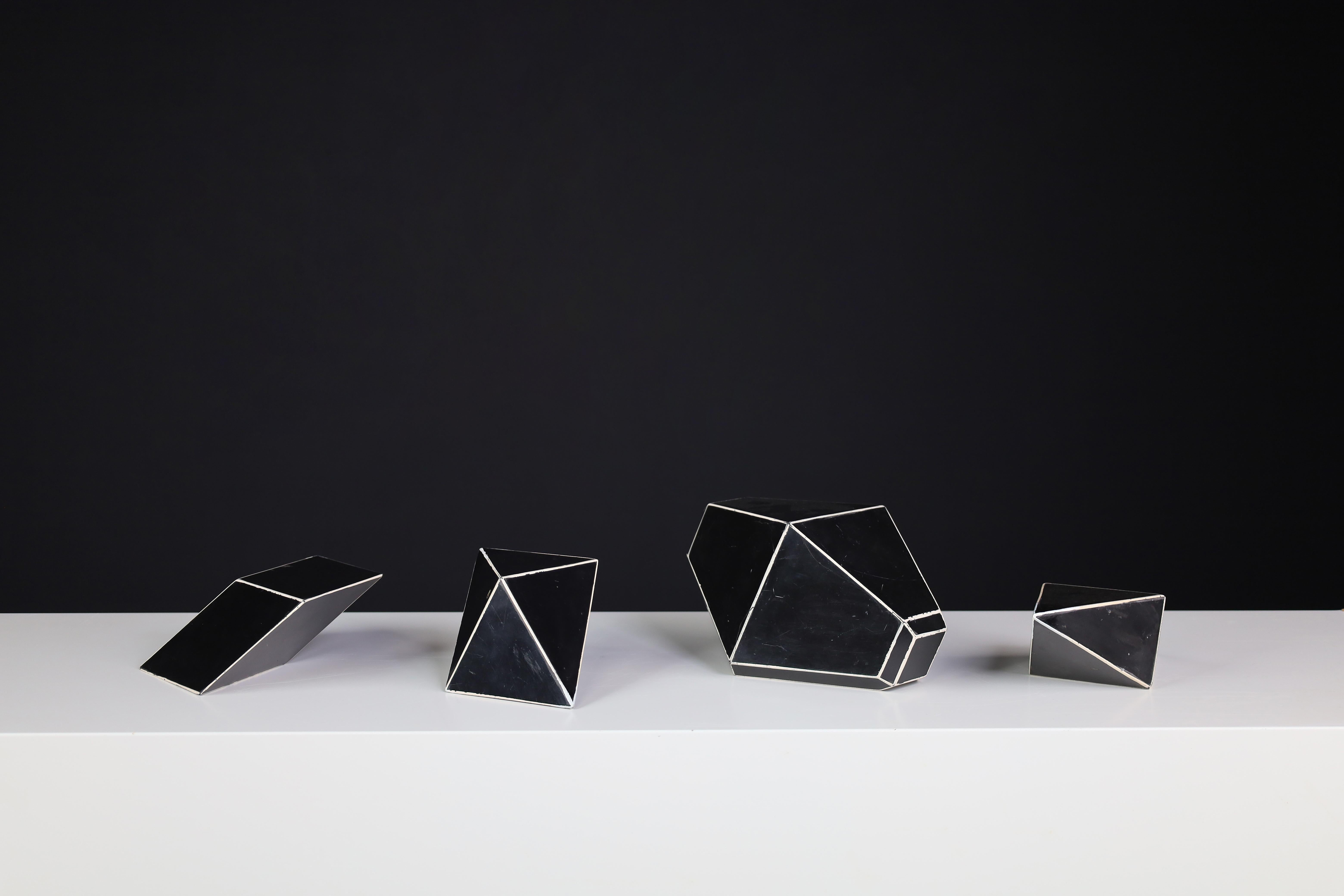Geometric Bakelite Art Deco Science Classroom Crystal Models Praque, 1930 4