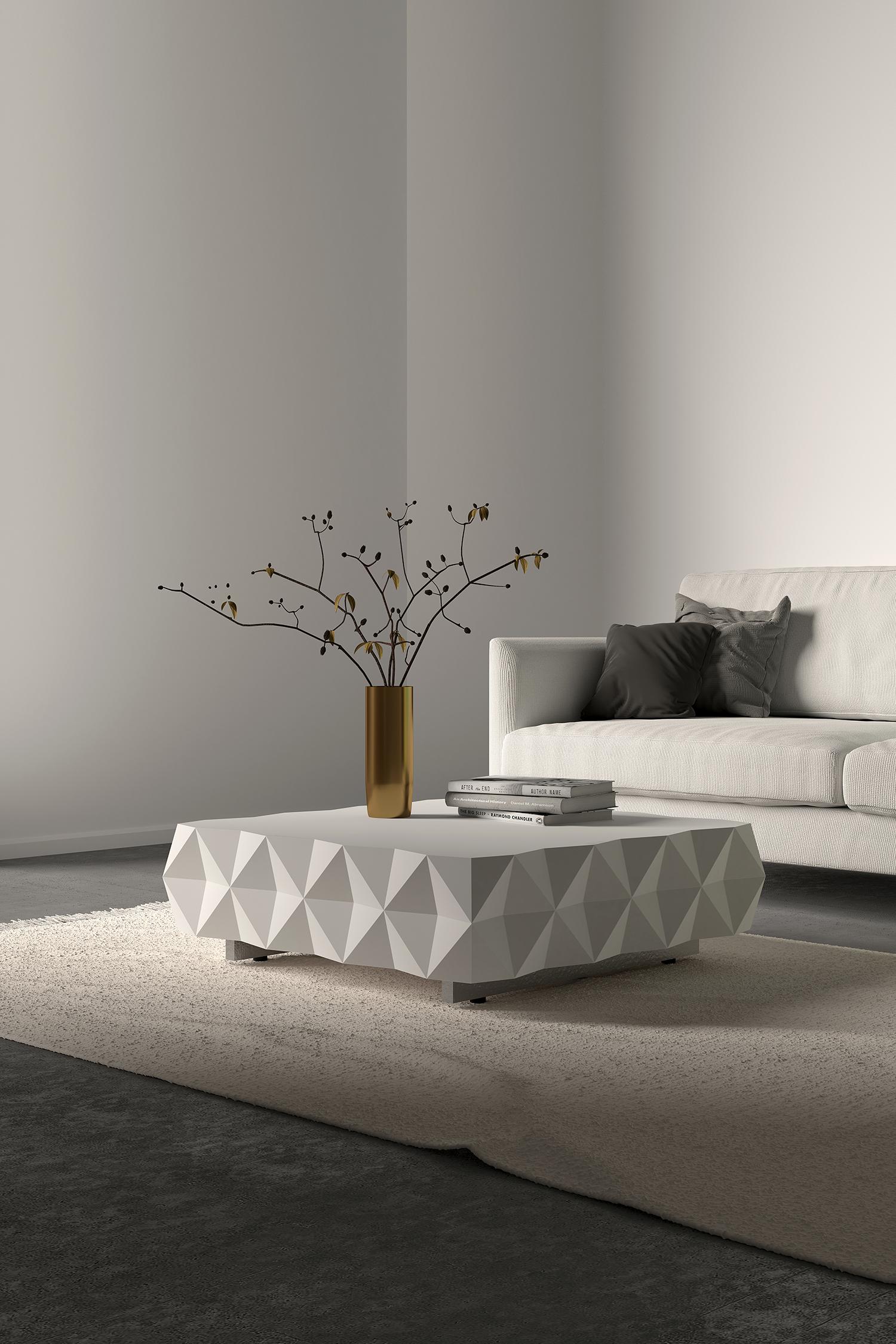 Table basse rocheuse géométrique noire de Joel Escalona en vente 4