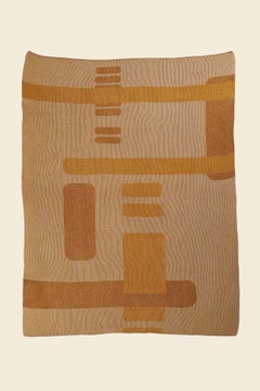 Geometric Blanket in Ochre