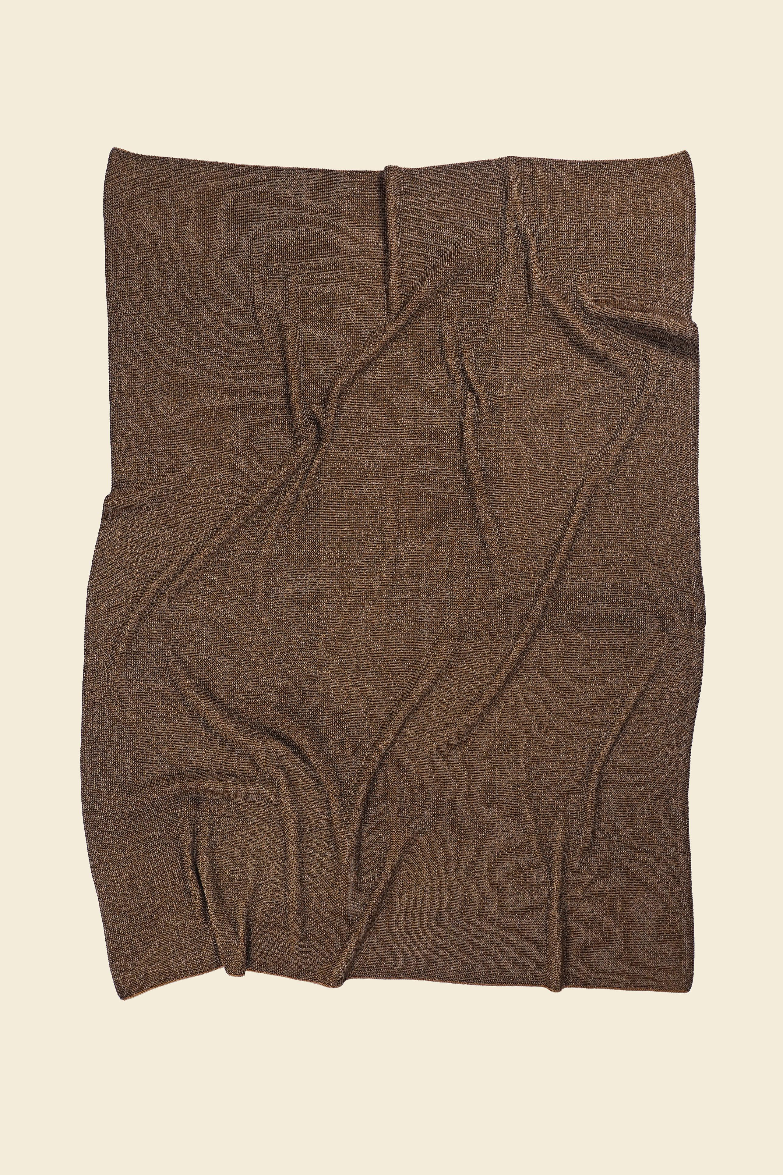 Fait à la machine Couverture géométrique en ocre en vente