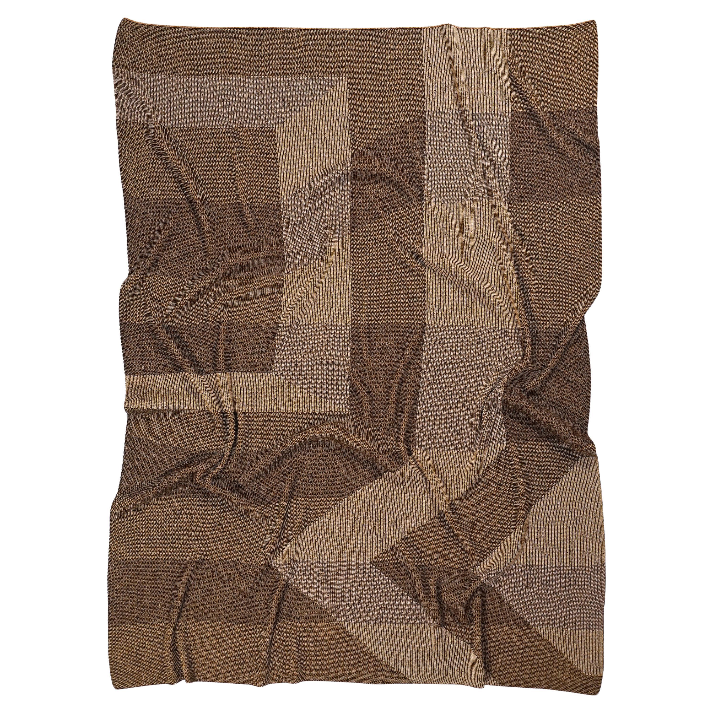 Coperta geometrica in ocra