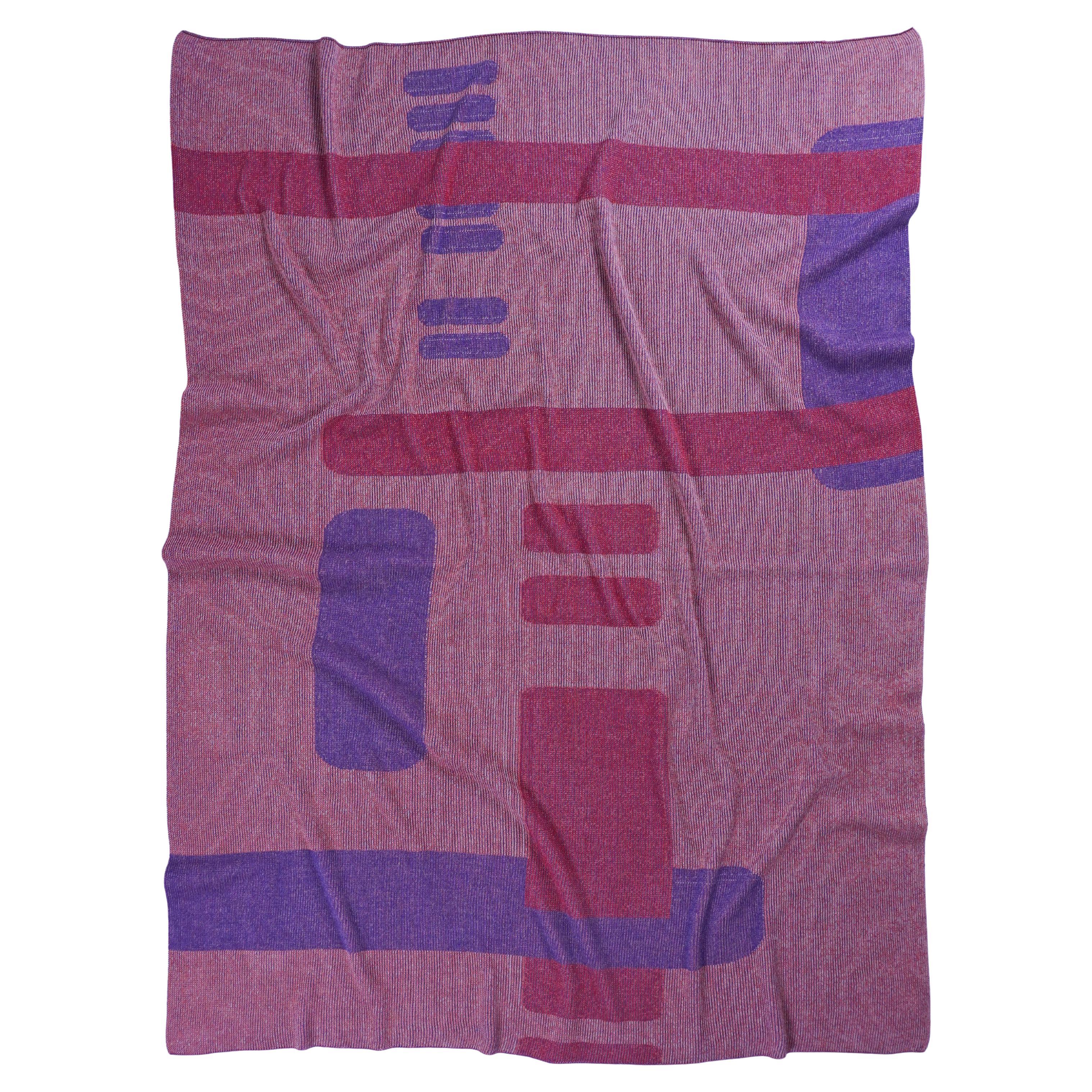 Geometric Blanket in Pink