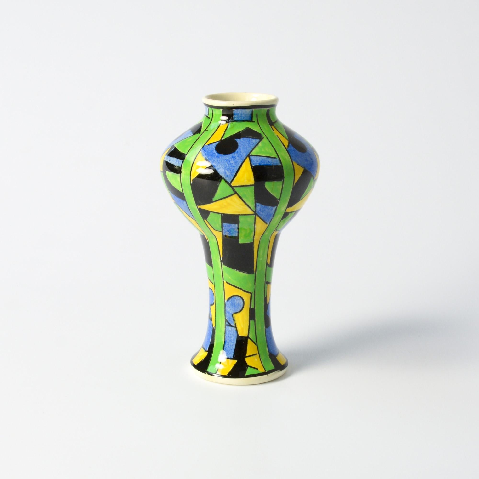 Art Deco Geometric Boch Freres Vase